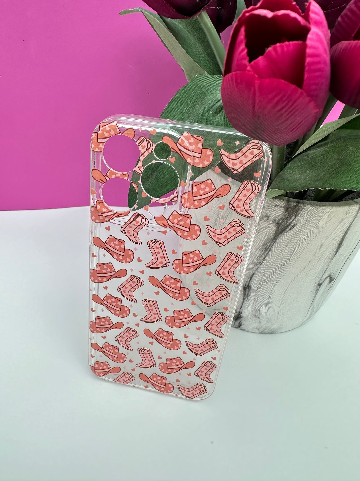 Giddy Up Cowgirl Clear Phone Case