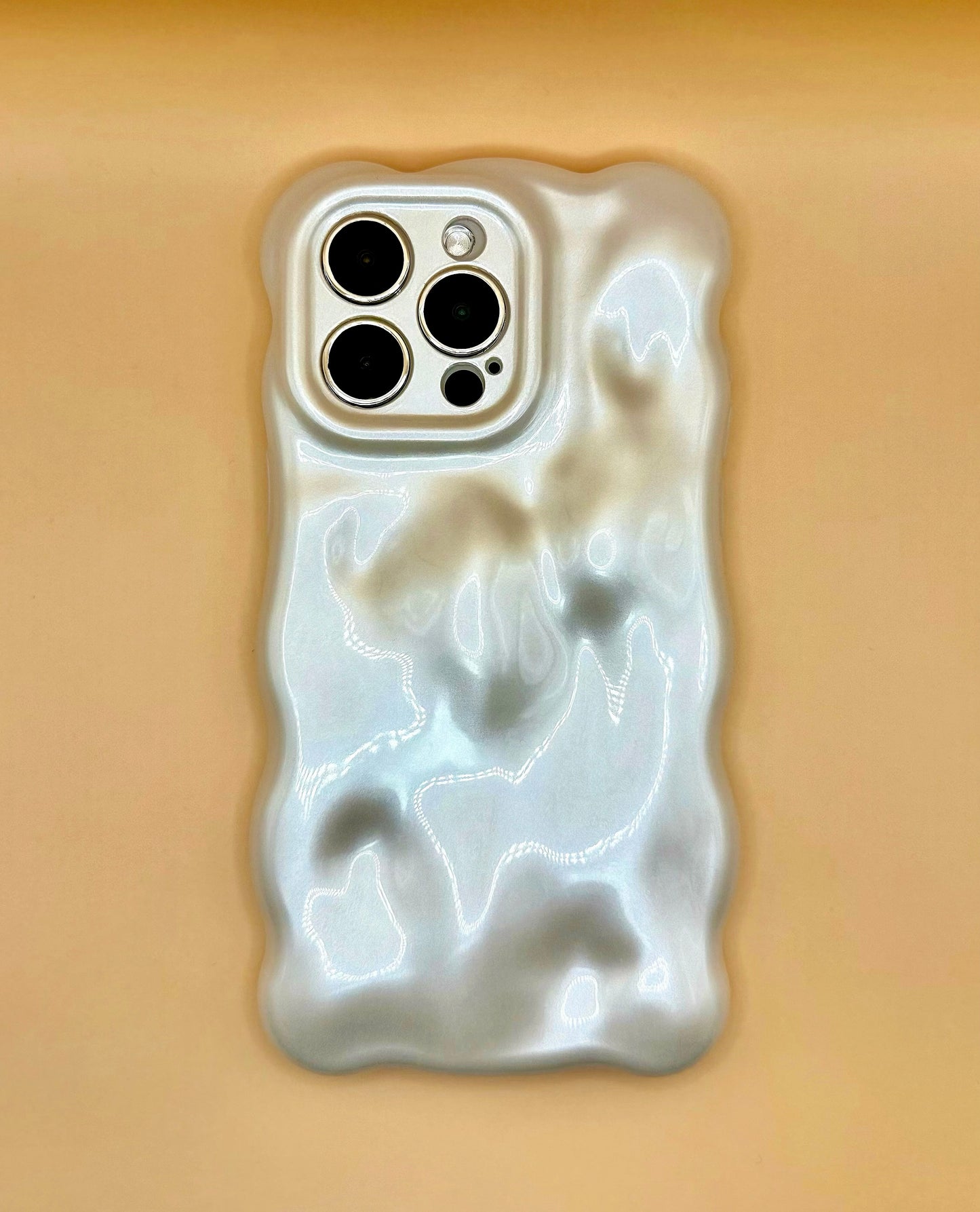 3D Bubble Bliss Pearly White Phone Case