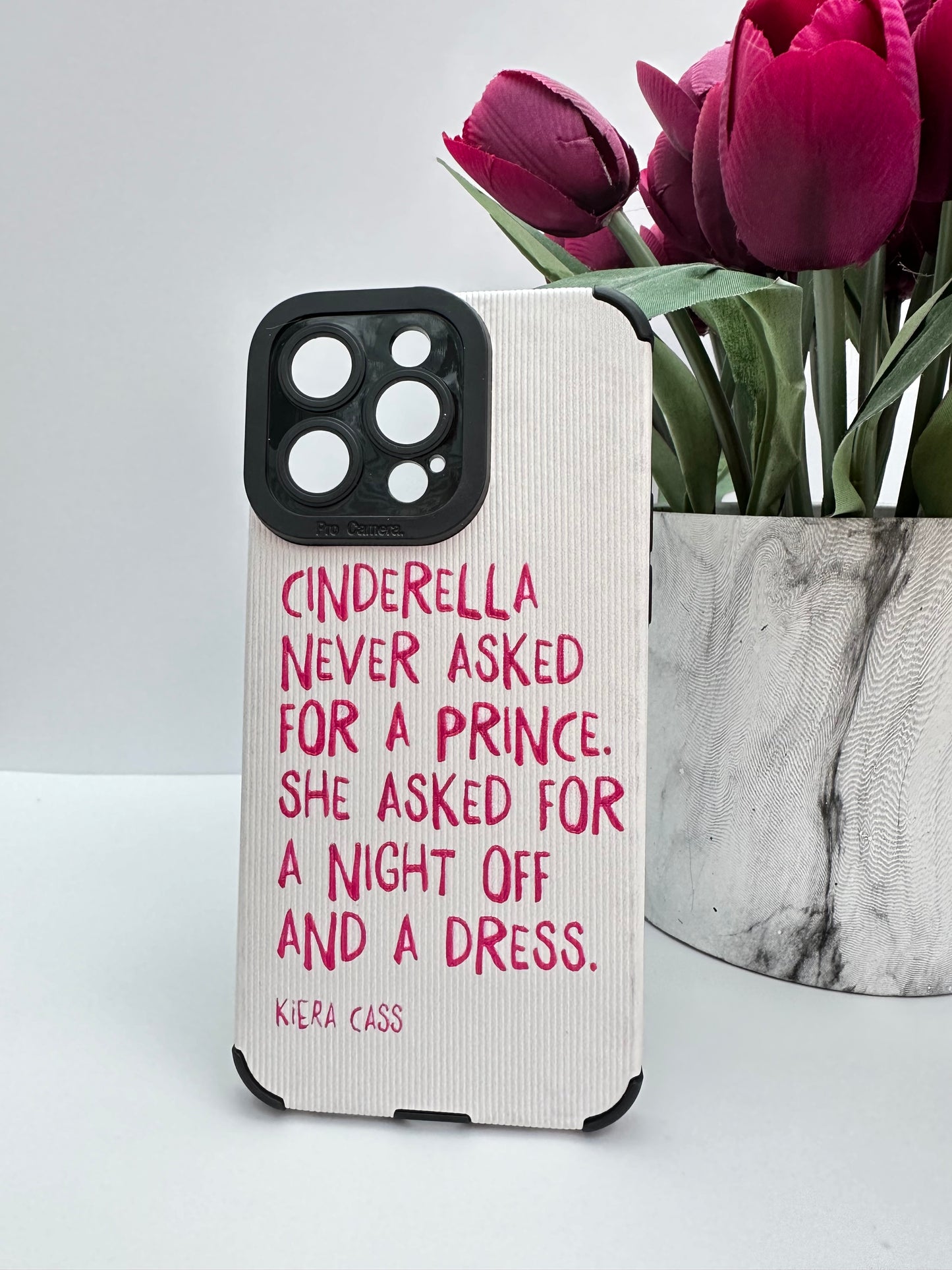 Cinderella: Where Elegance Meets Rebellion White Phone Case
