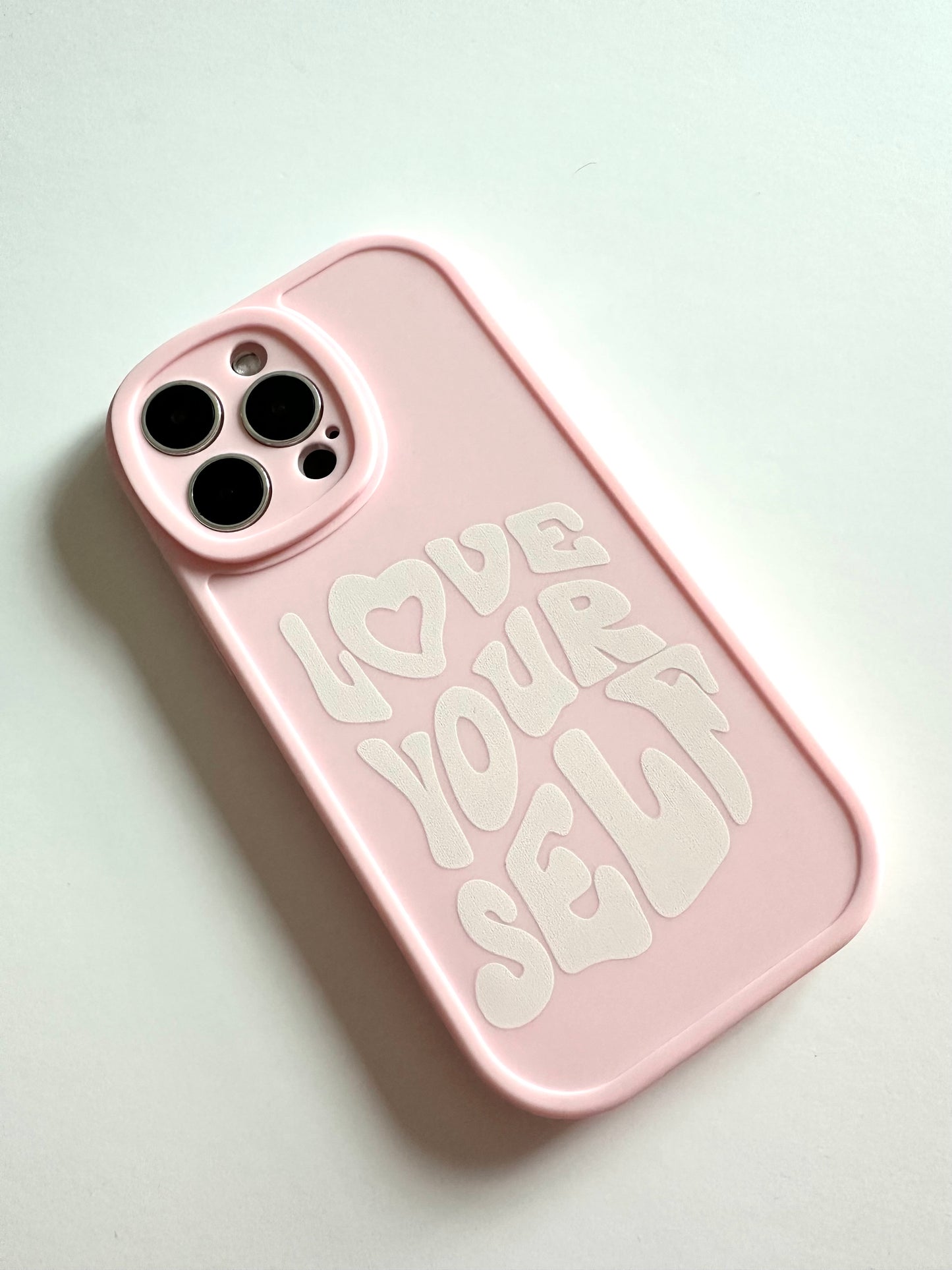 "Love Yourself” Pink Phone Case