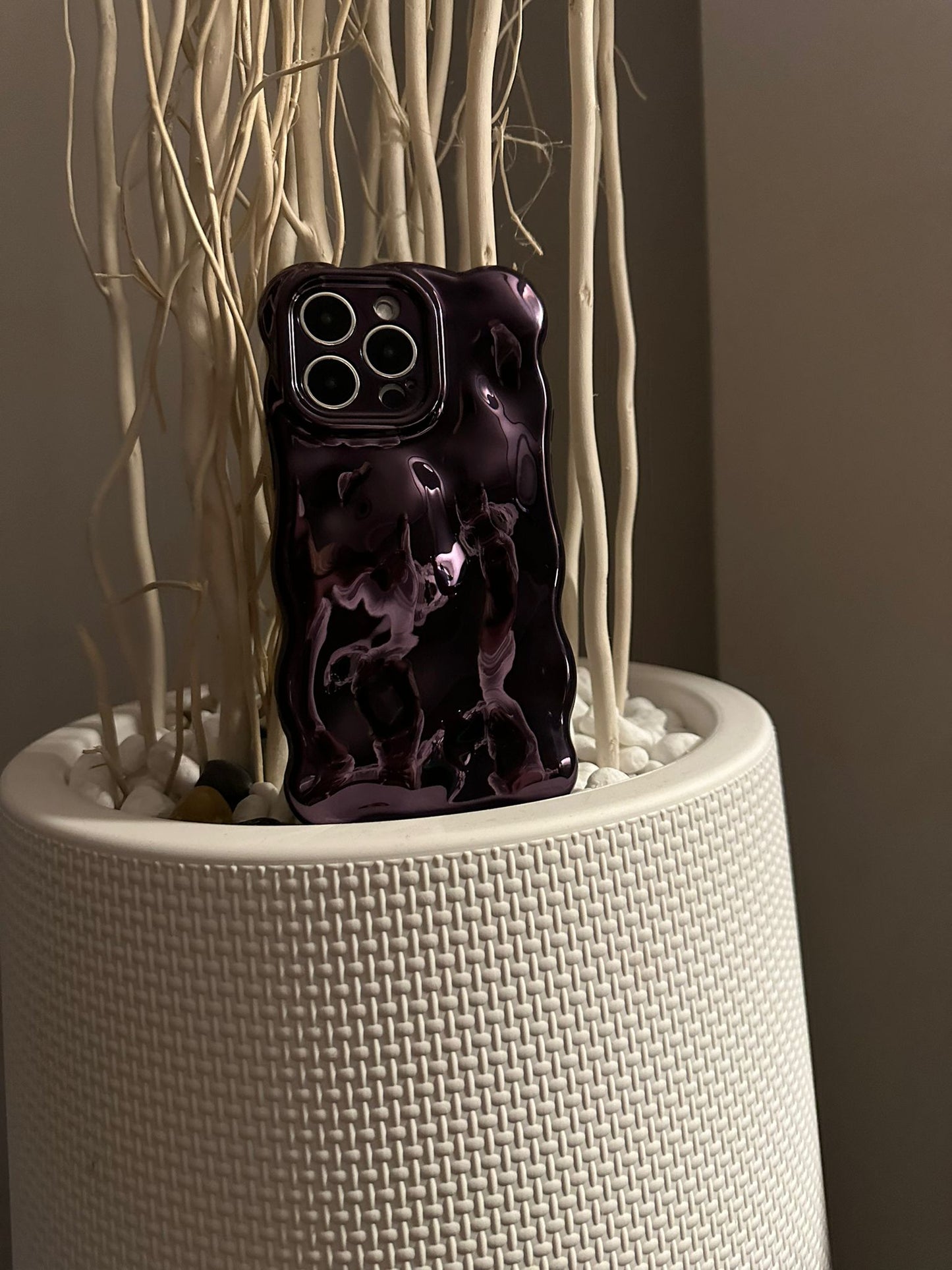 3D Bubble Bliss Metallic Purple Phone Case