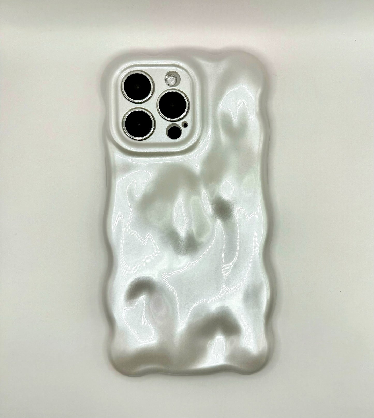 3D Bubble Bliss Pearly White Phone Case