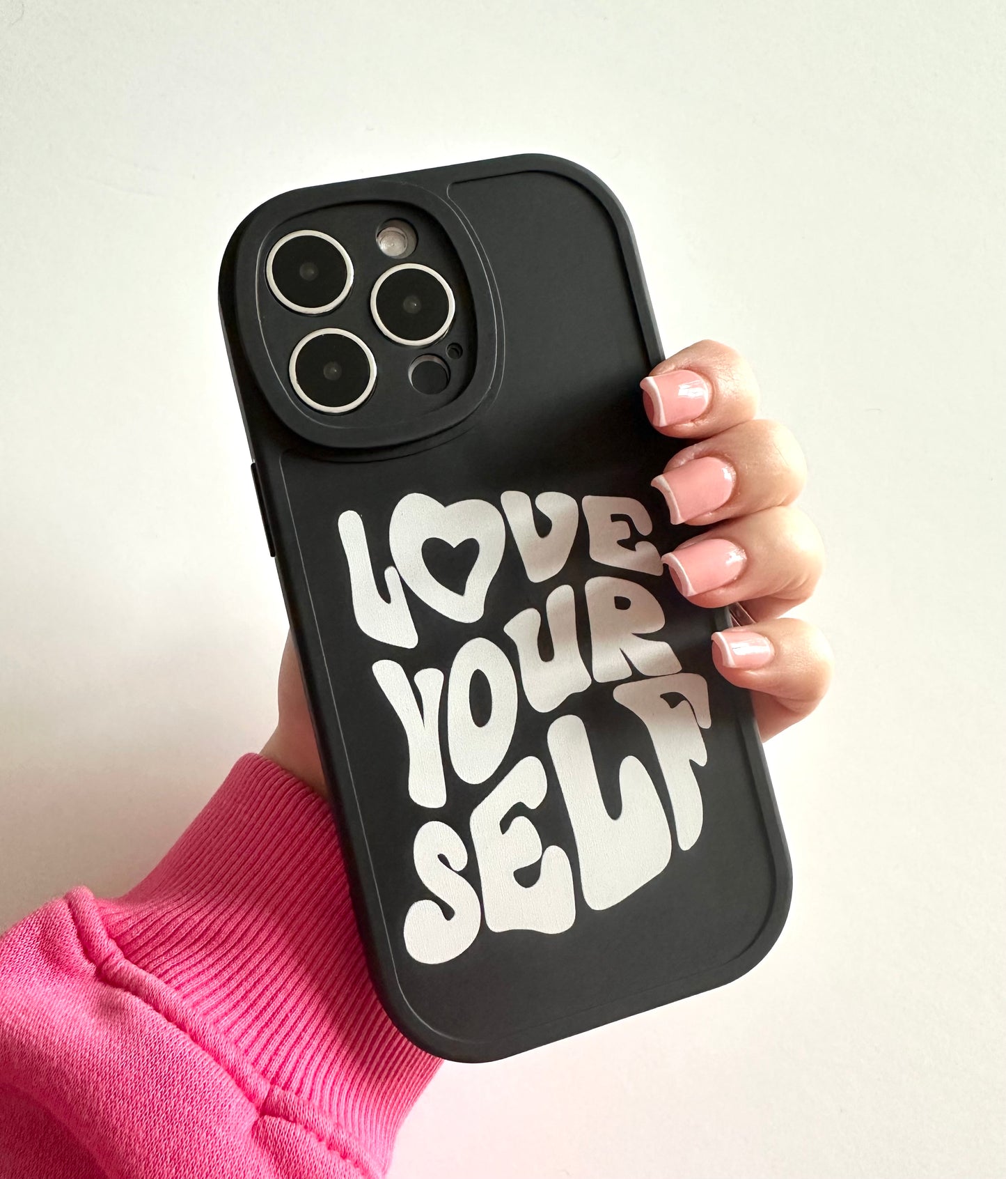 "Love Yourself” Black Phone Case
