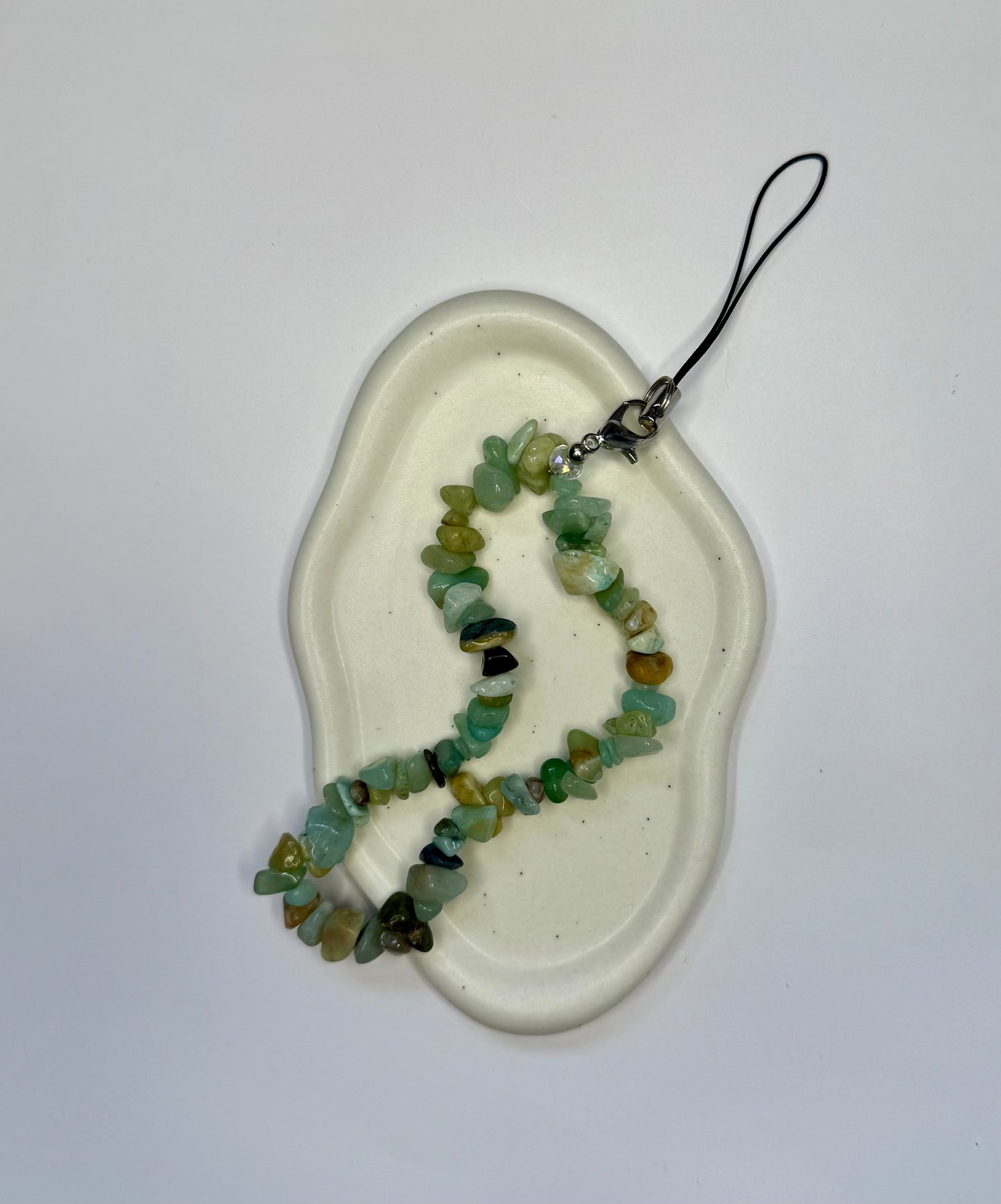 Green Aventurine Crystal Phone Wrist Strap