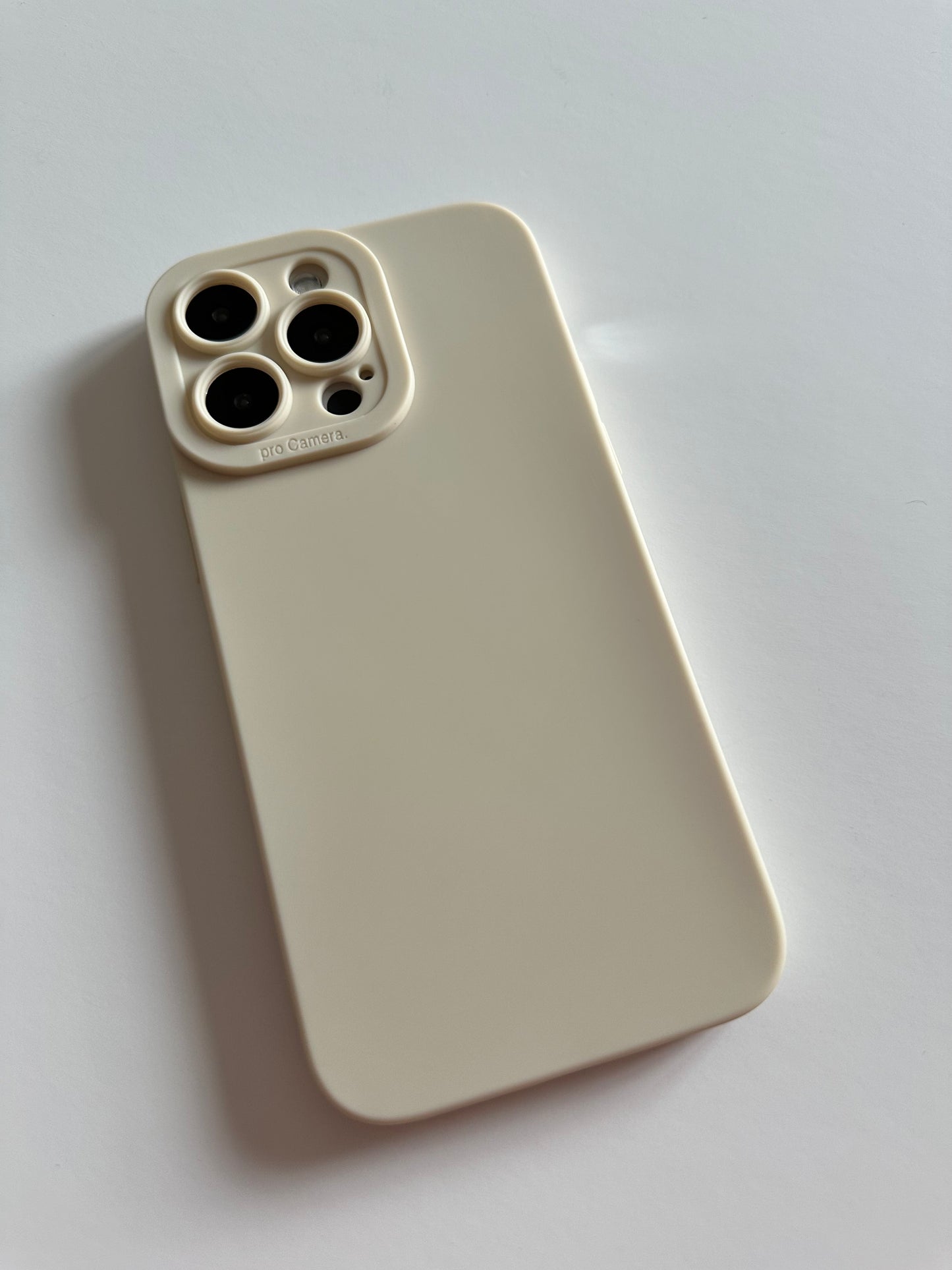 Minimalist Cream Phone Case