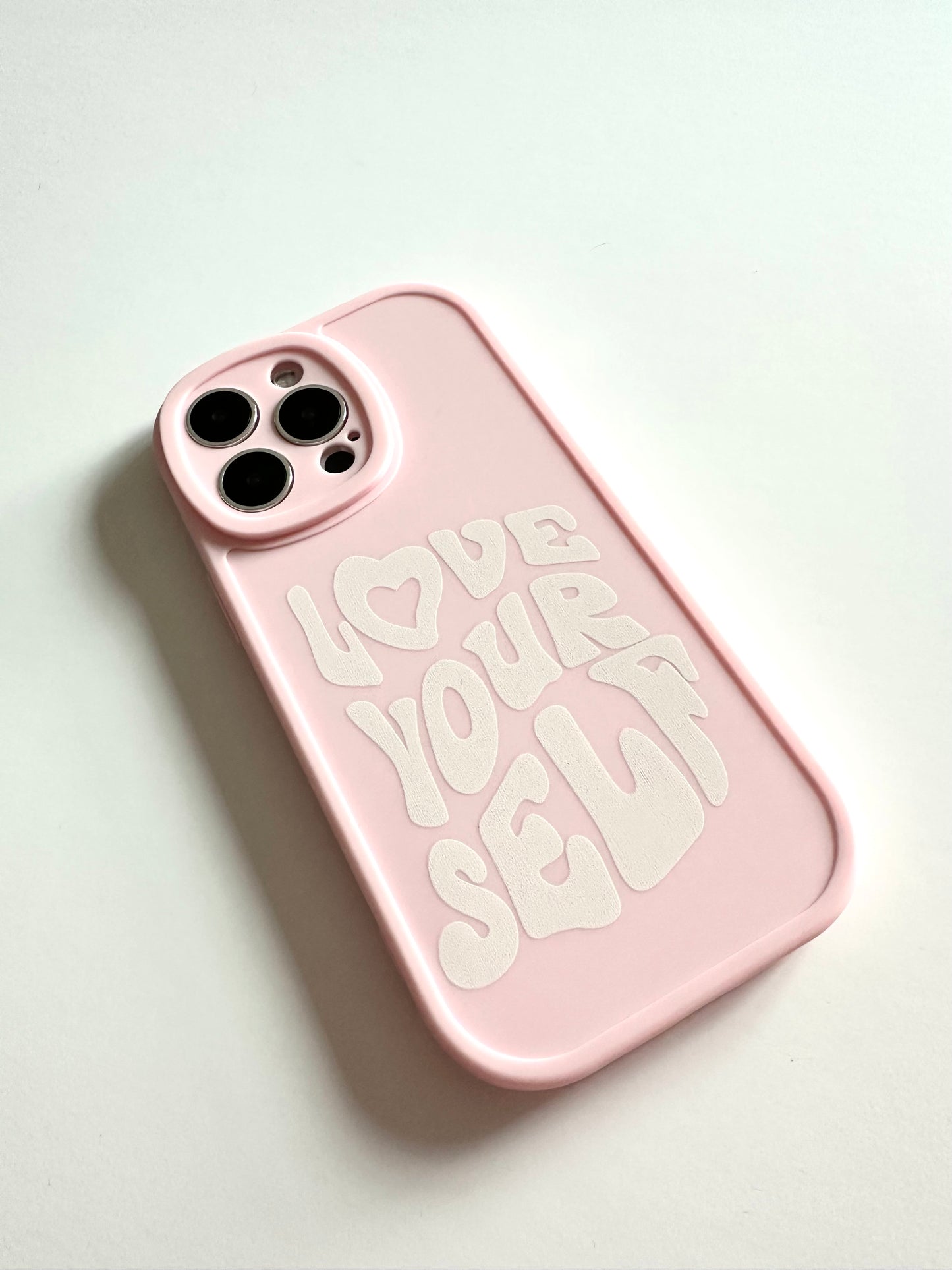 "Love Yourself” Pink Phone Case