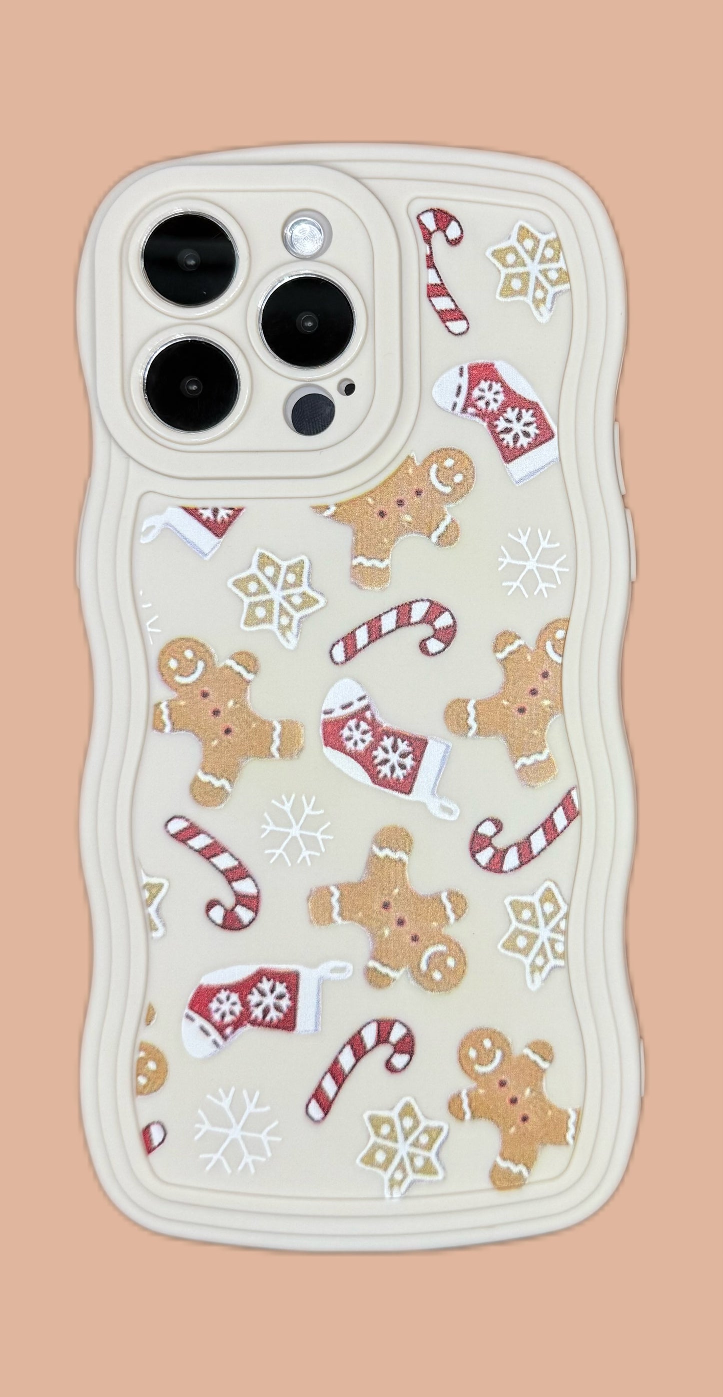 Wavy Edge Gingerbread Bliss Phone Case