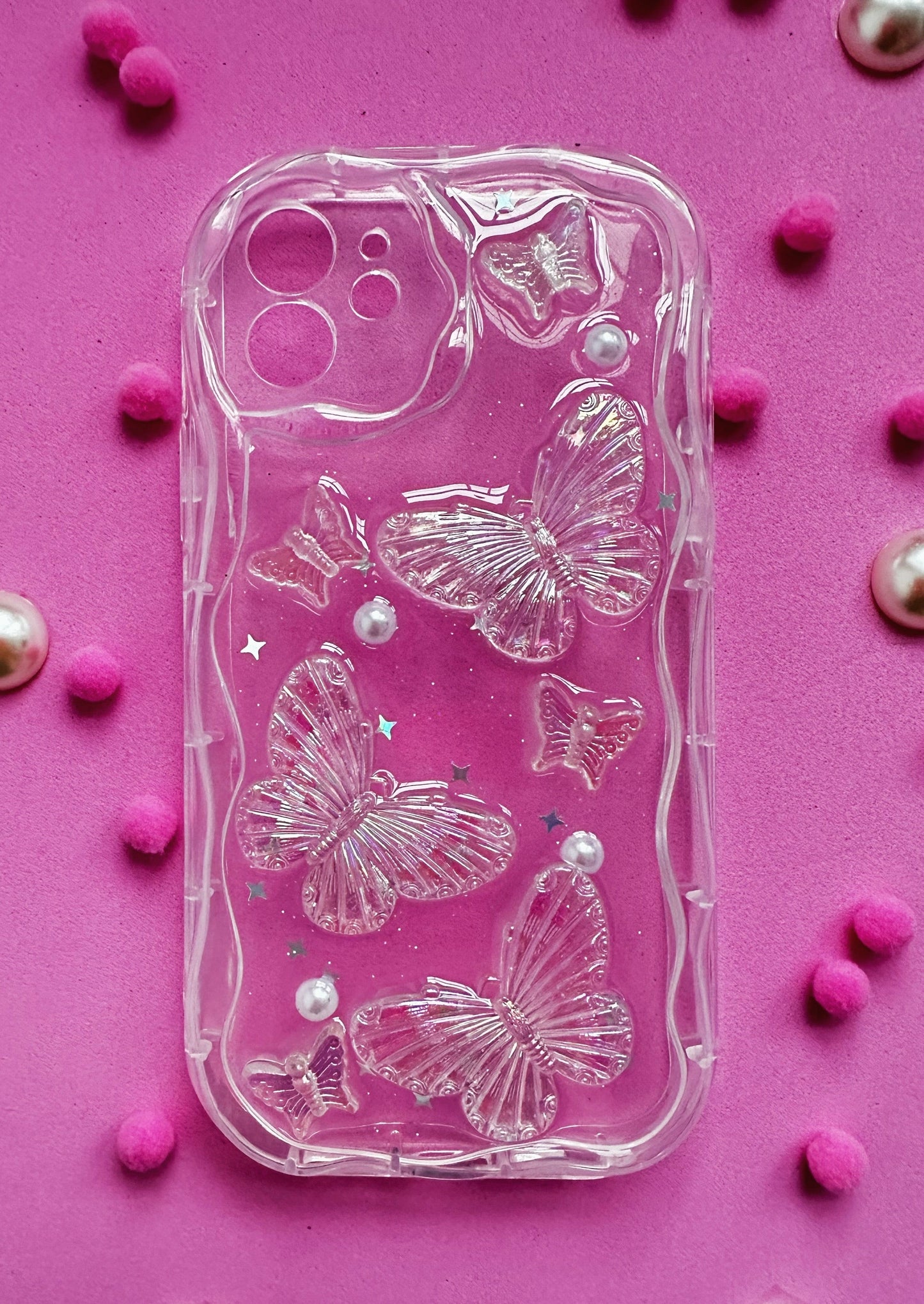 Enchanted Butterfly Clear Phone Case
