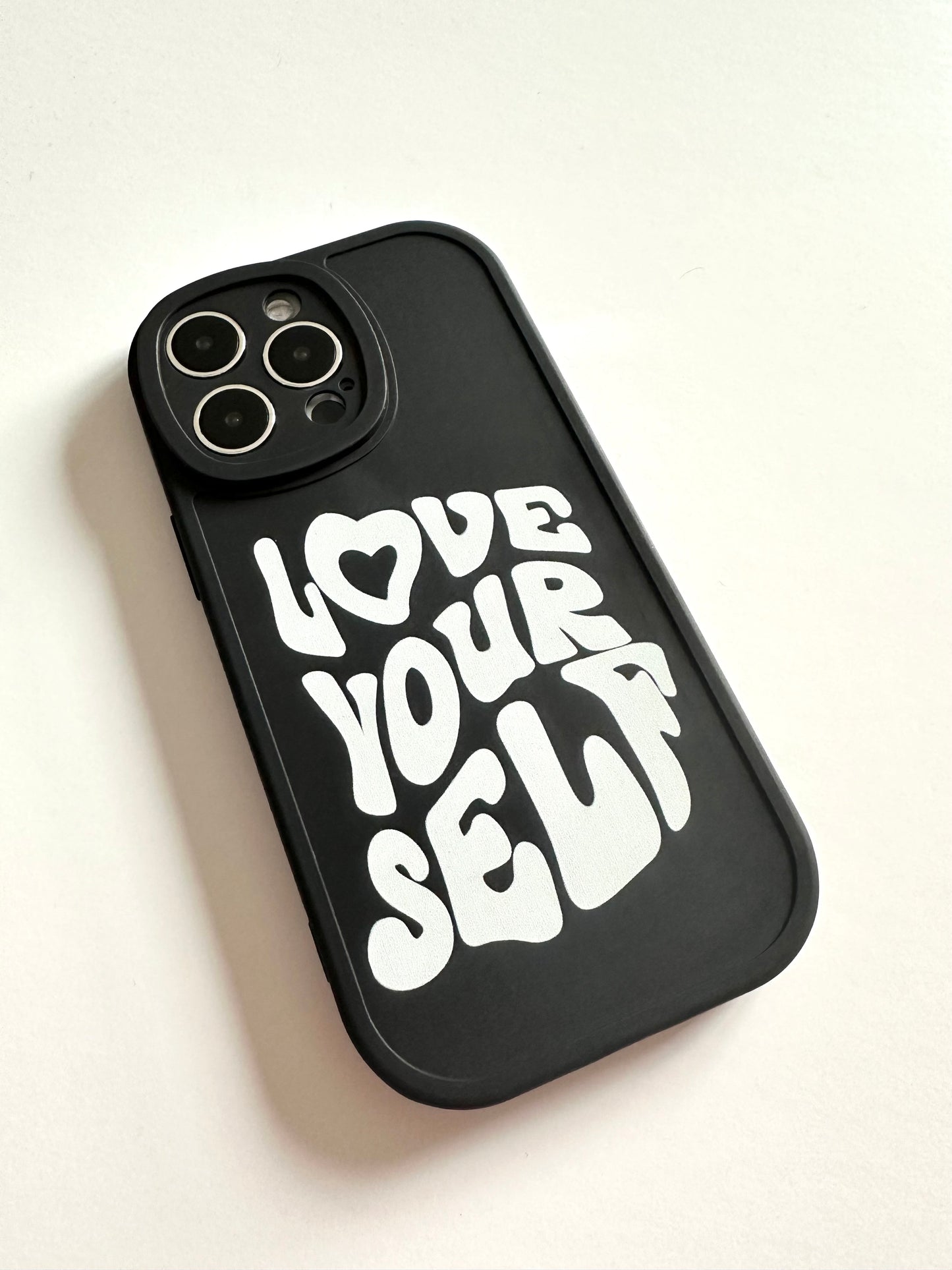 "Love Yourself” Black Phone Case