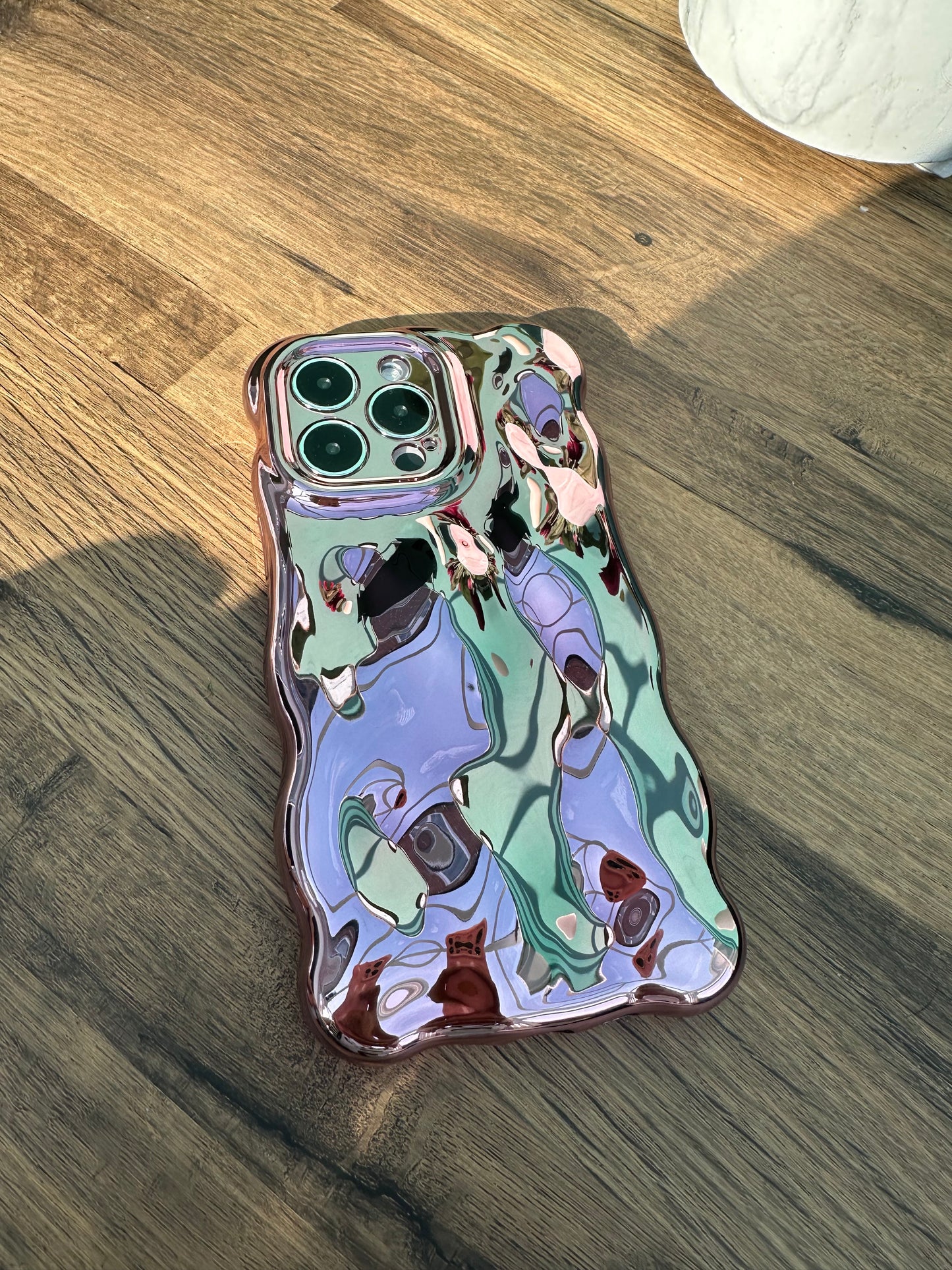 3D Bubble Bliss Metallic Rose Gold Phone Case