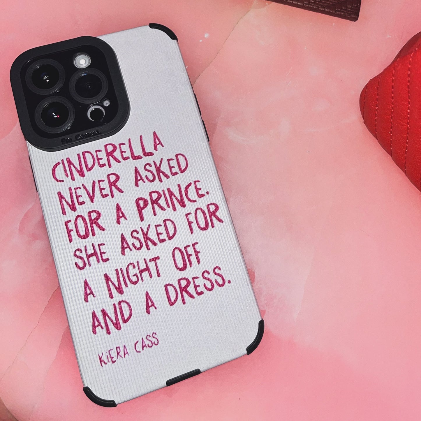 Cinderella: Where Elegance Meets Rebellion White Phone Case