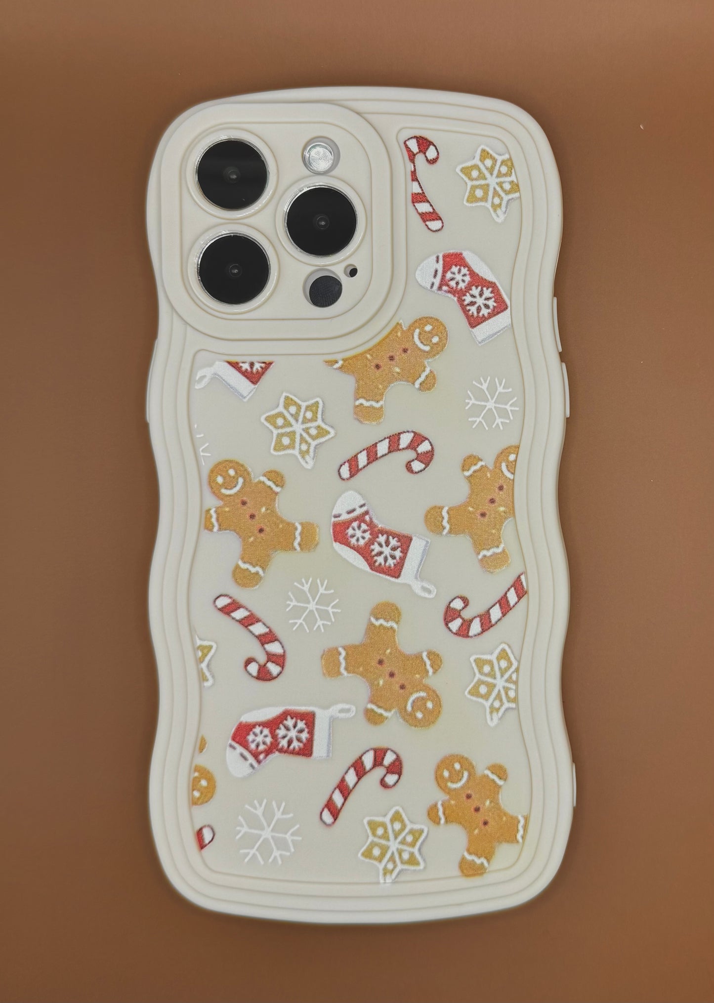 Wavy Edge Gingerbread Bliss Phone Case