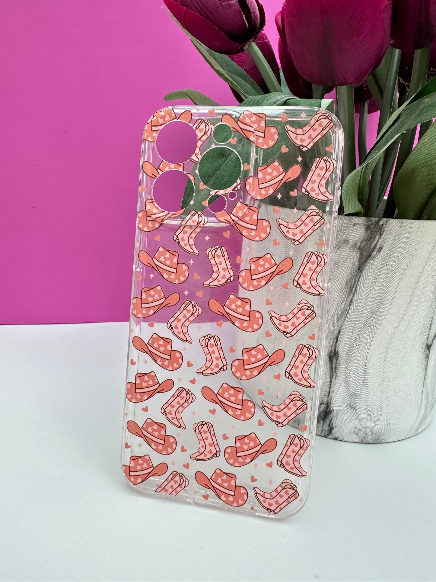 Giddy Up Cowgirl Clear Phone Case