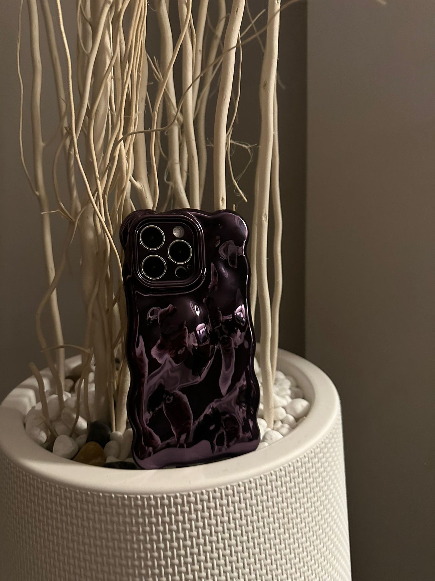 3D Bubble Bliss Metallic Purple Phone Case