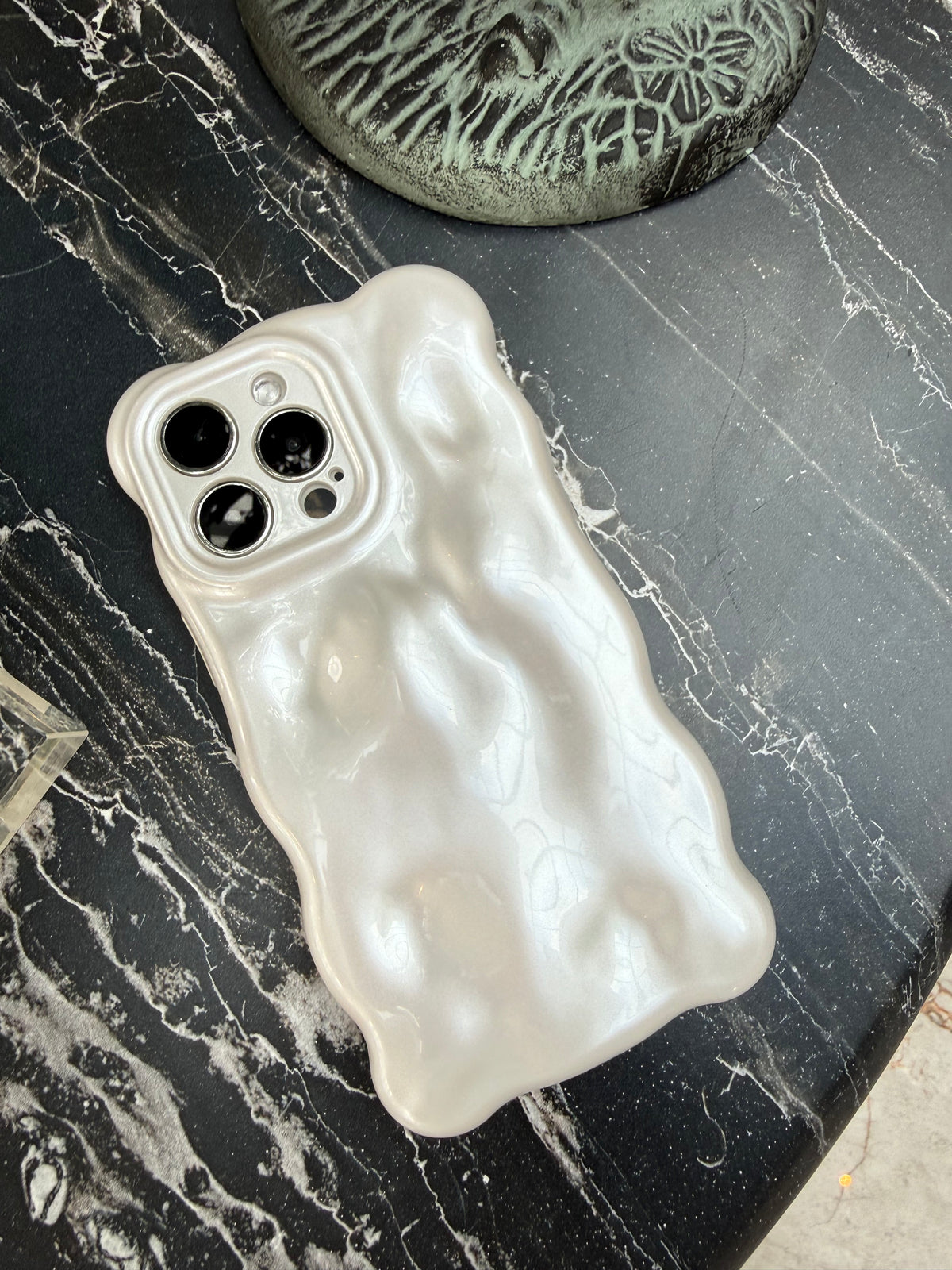 Pearly White Bubble iPhone Case