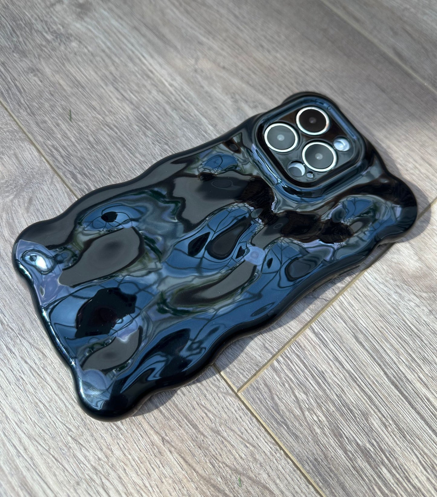3D Bubble Bliss Black Phone Case