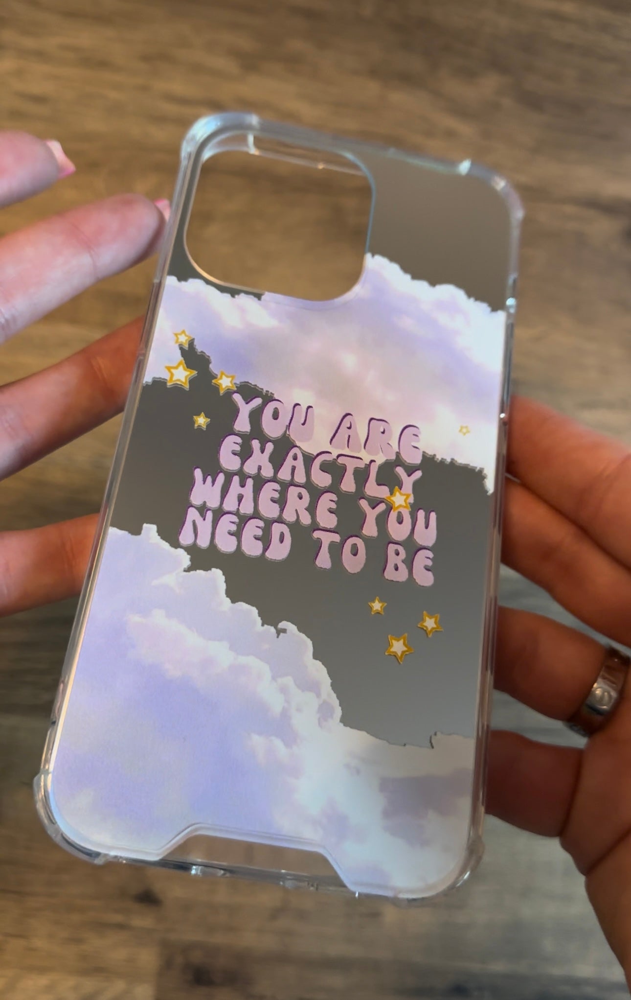 "Where You Need to Be" Mirrored Phone Case