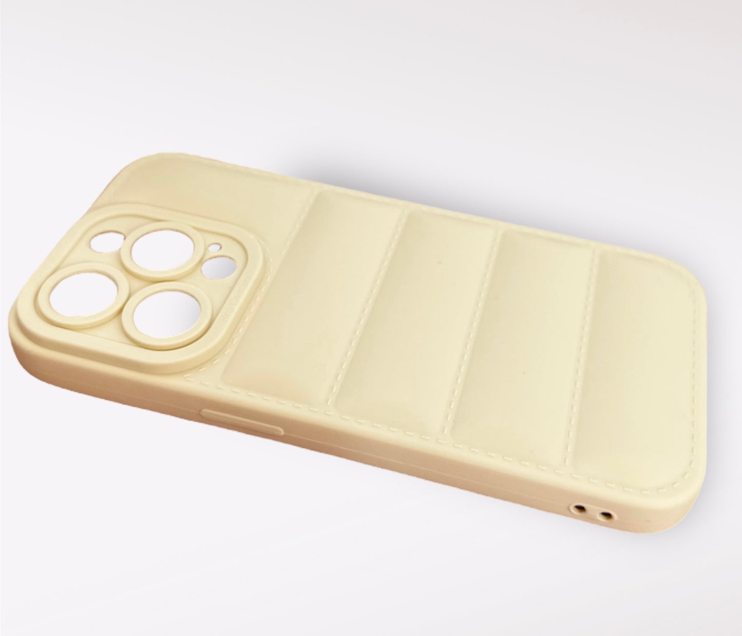 Quilted Cream Phone Case