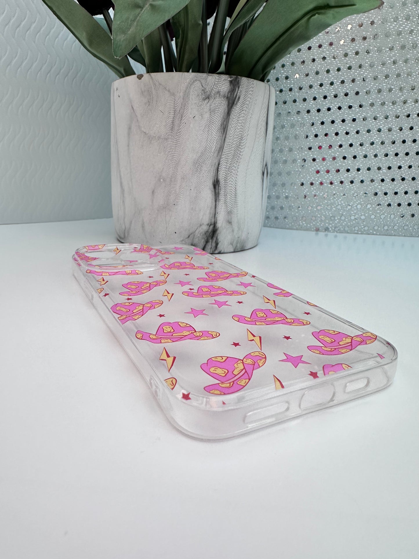 Stormy Wild Western Clear Phone Case