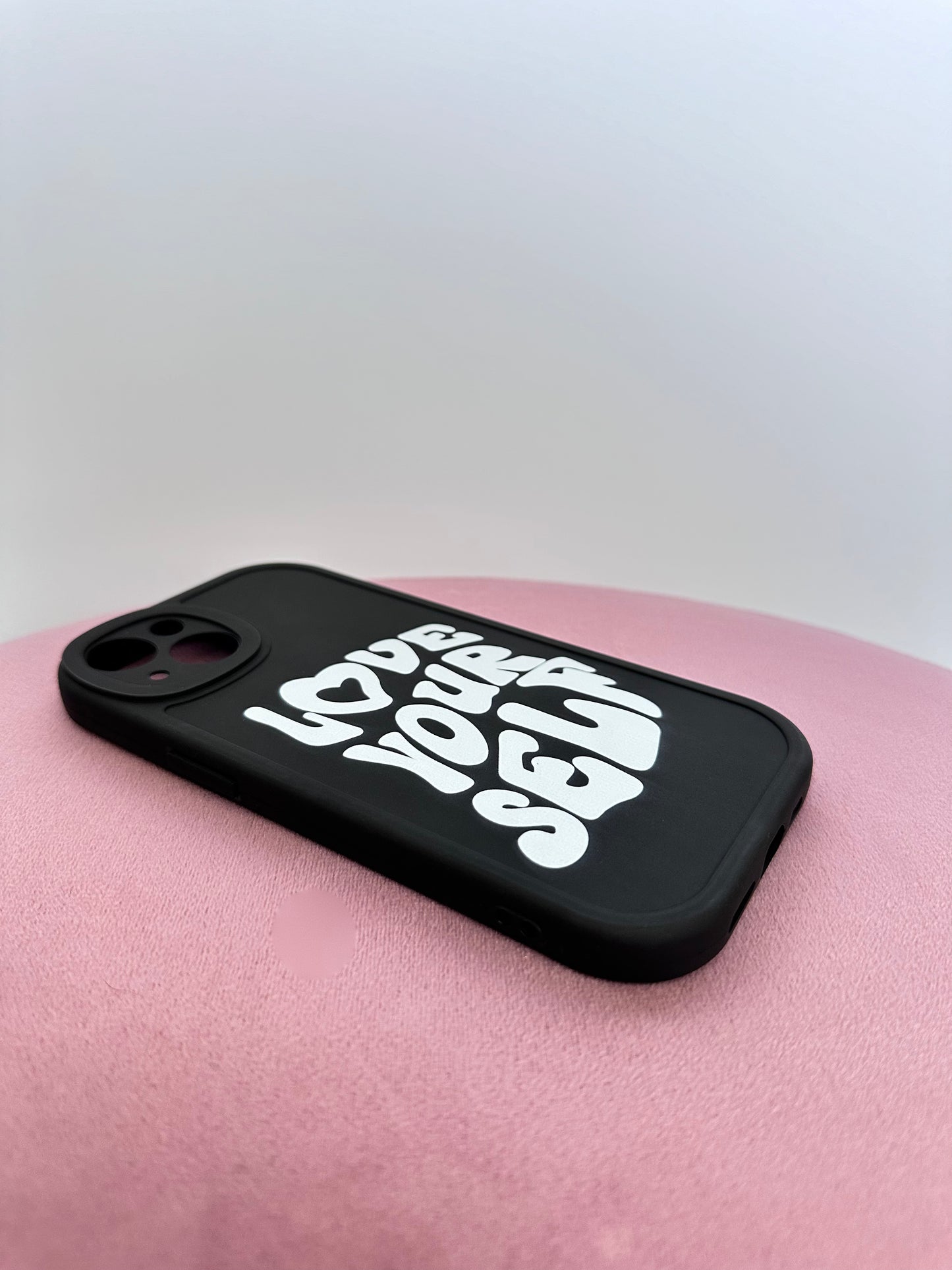 "Love Yourself” Black Phone Case