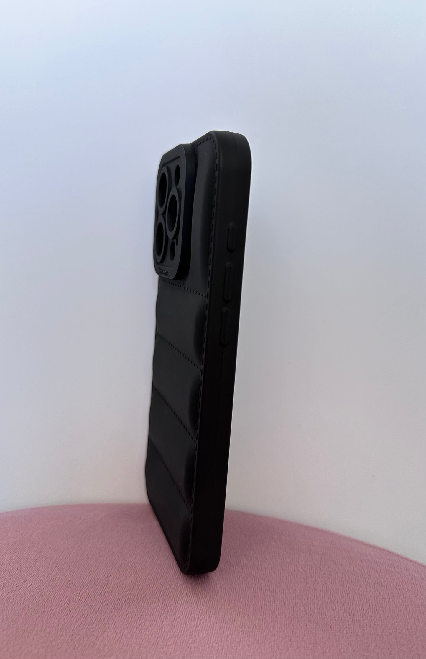 Quilted Black Phone Case
