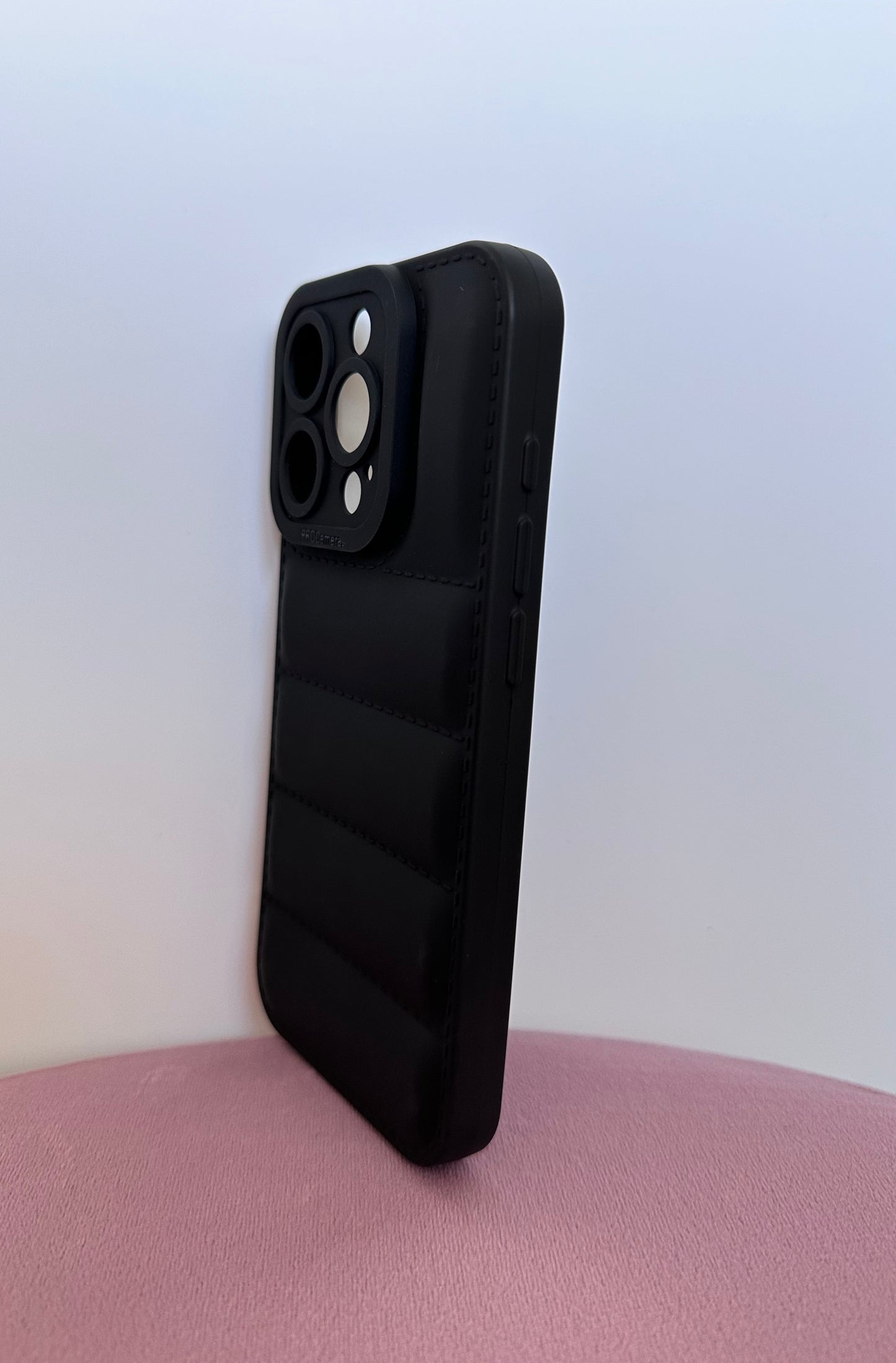 Quilted Black Phone Case