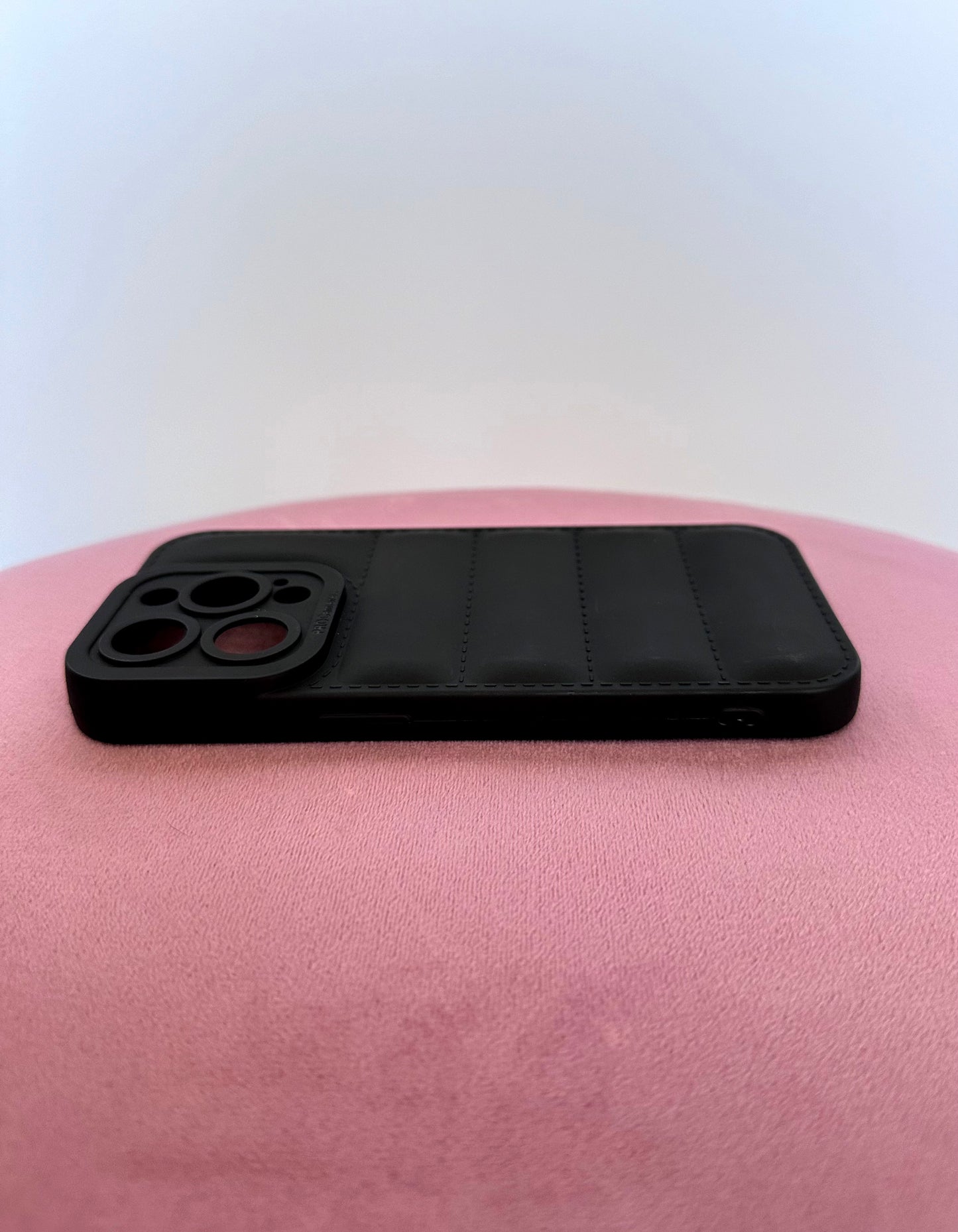 Quilted Black Phone Case