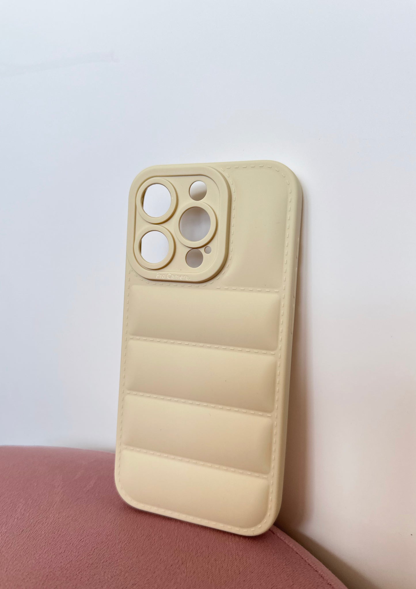 Quilted Cream Phone Case