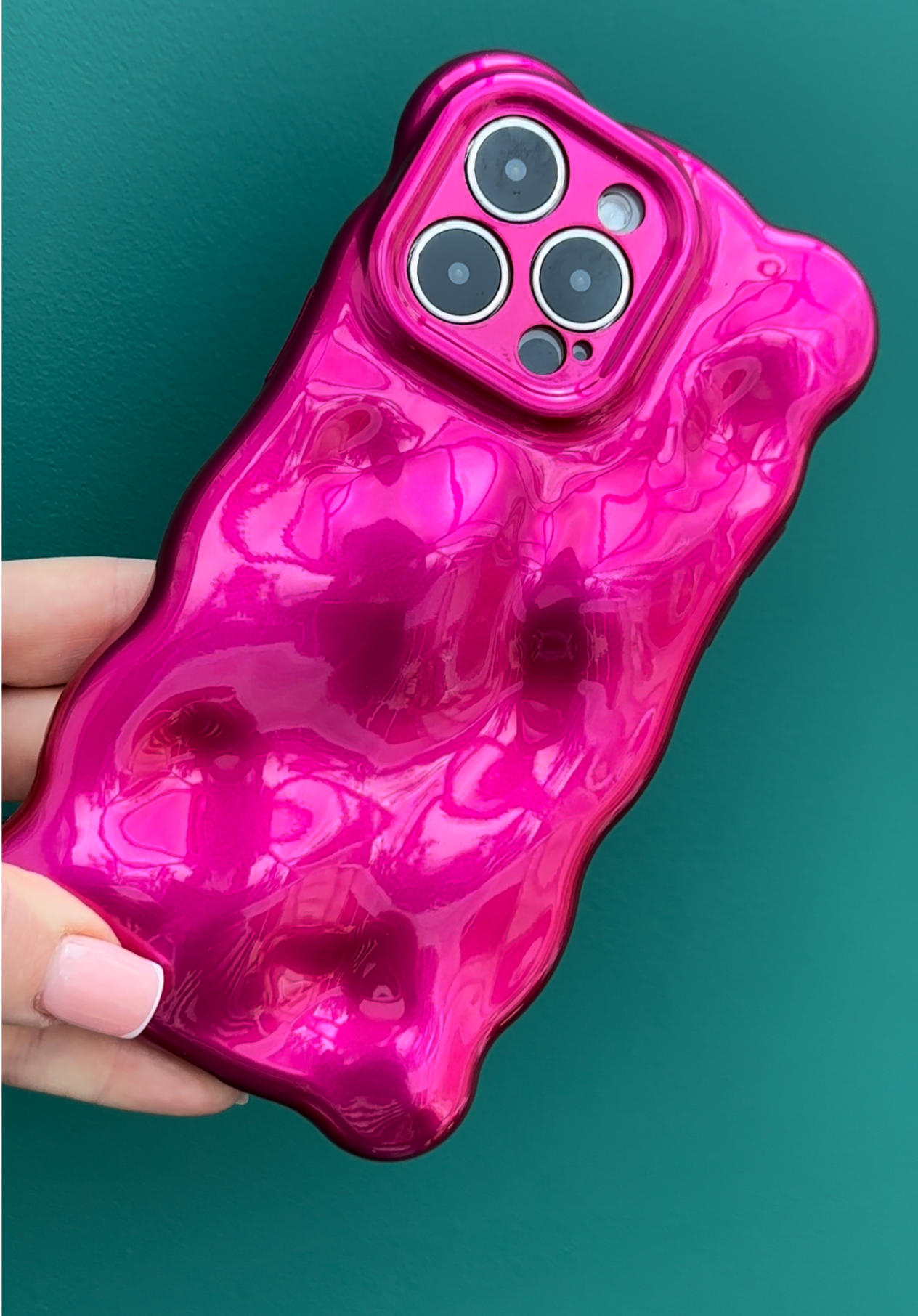 3D Bubble Bliss Hot Pink Phone Case