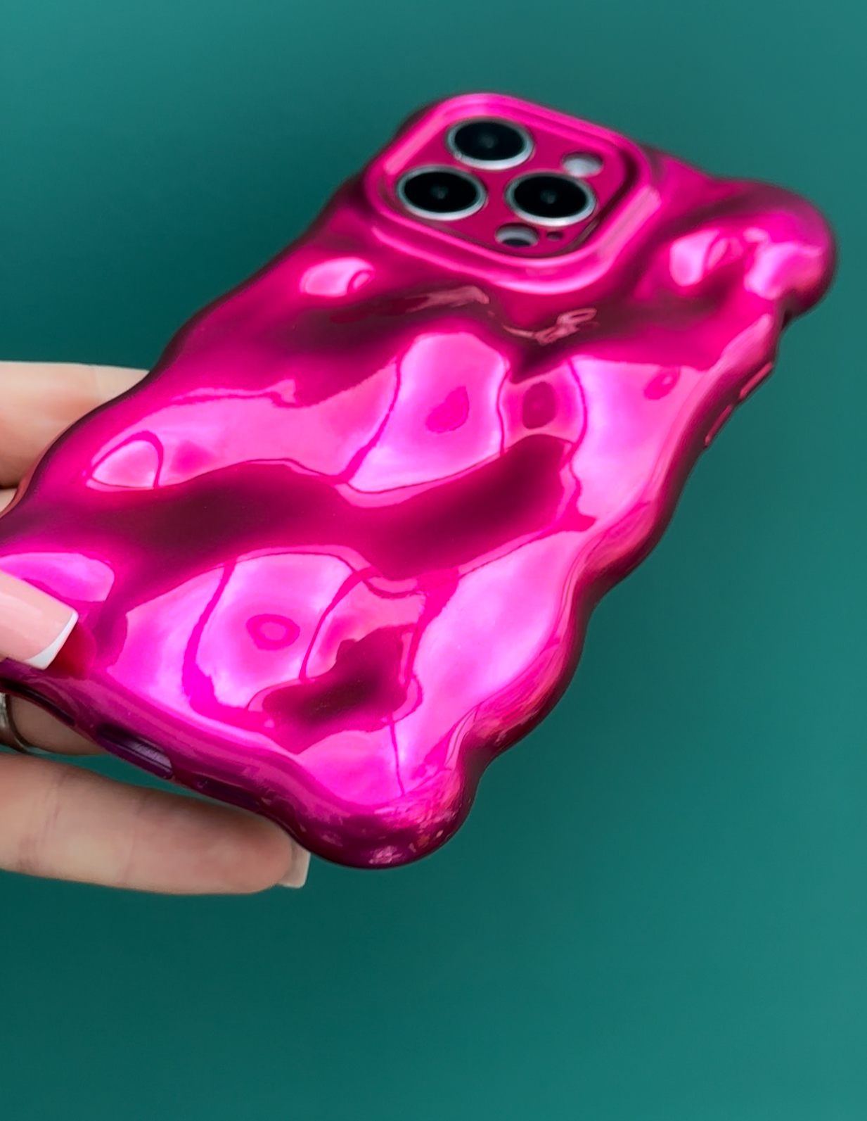 3D Bubble Bliss Hot Pink Phone Case