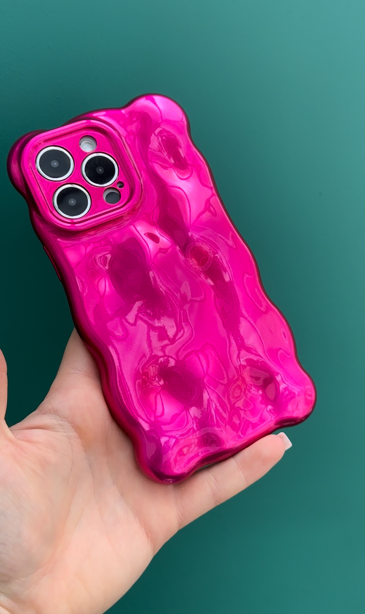 3D Bubble Bliss Hot Pink Phone Case