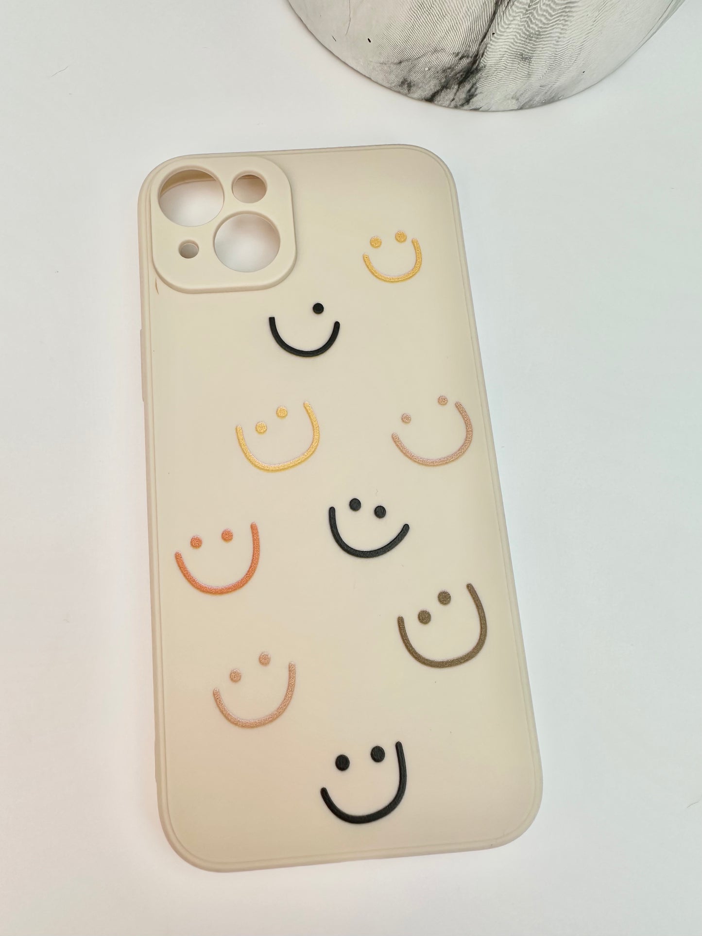 Doodle Smiles Cream Phone Case