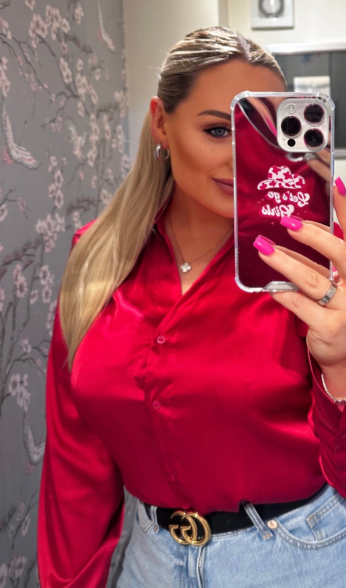 "Let's Go Girls" Mirrored Phone Case