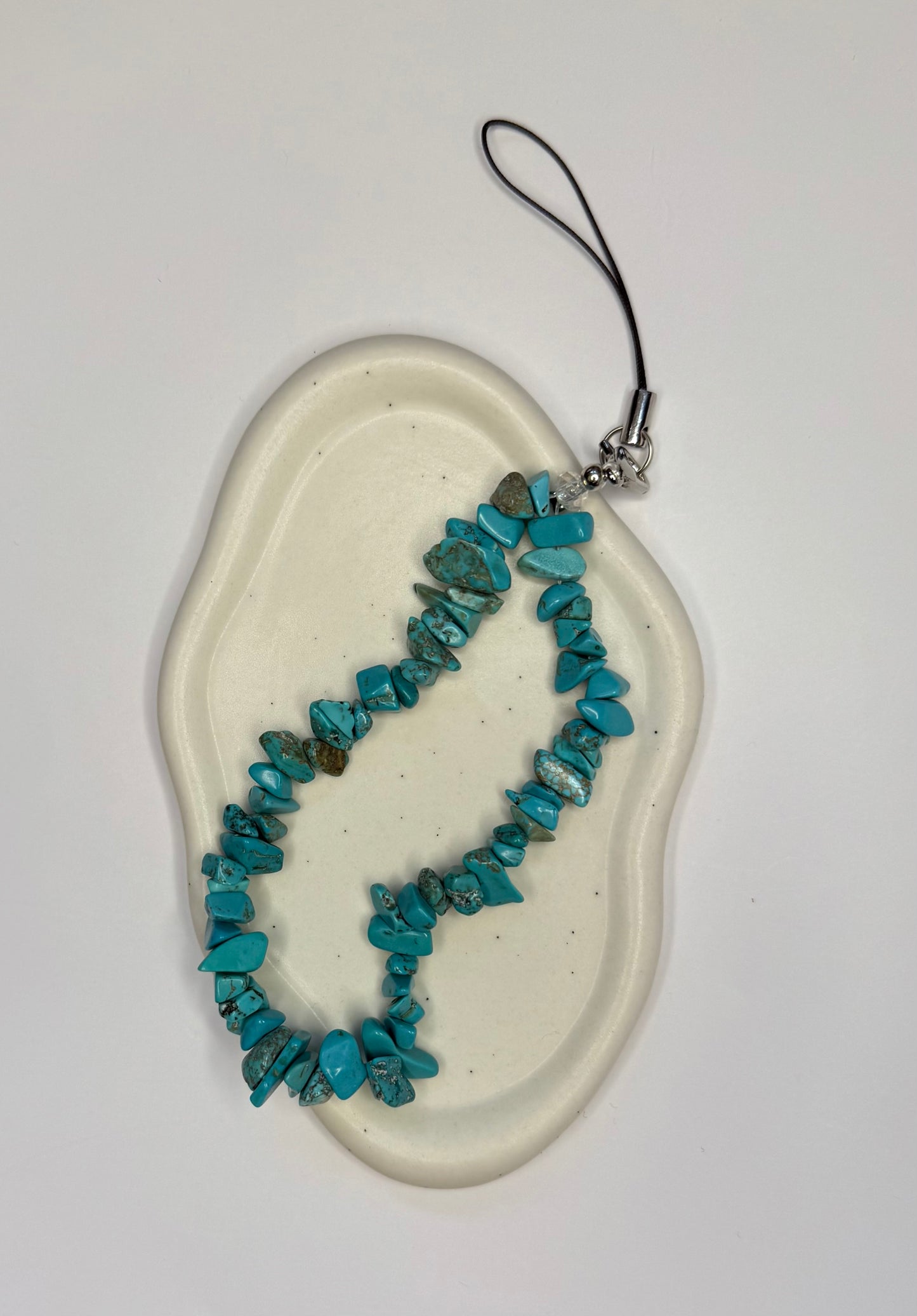 Turquoise Howlite Crystal Phone Wrist Strap