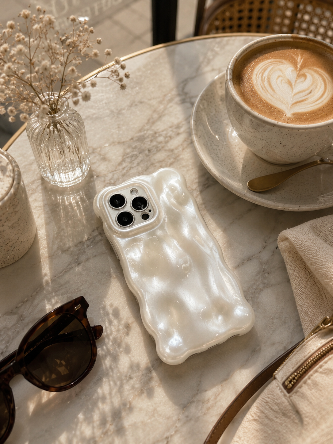 Pearly White Bubble iPhone Case