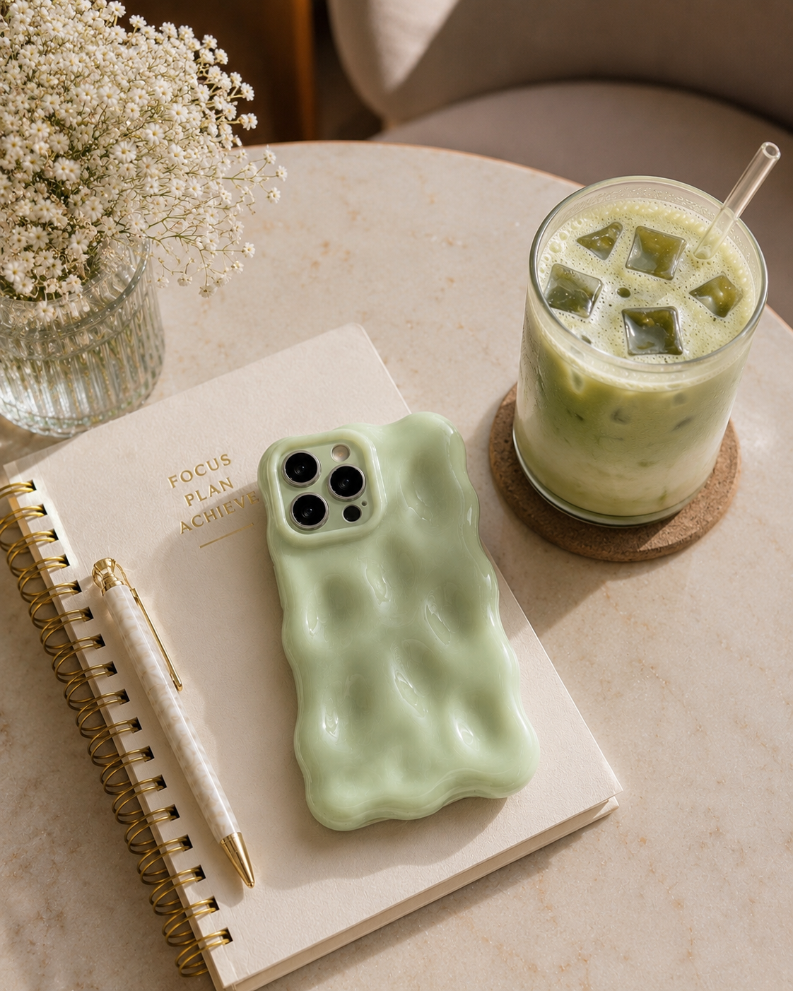 Matcha Bubble iPhone Case