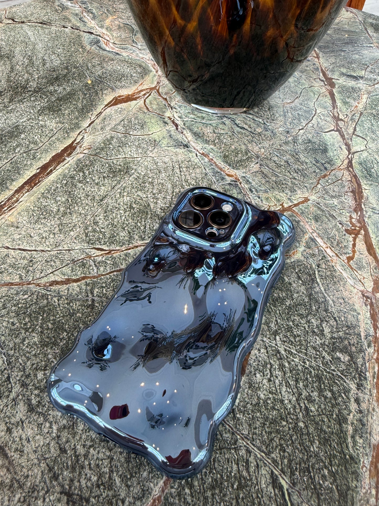 Electric Blue Bubble Phone Case