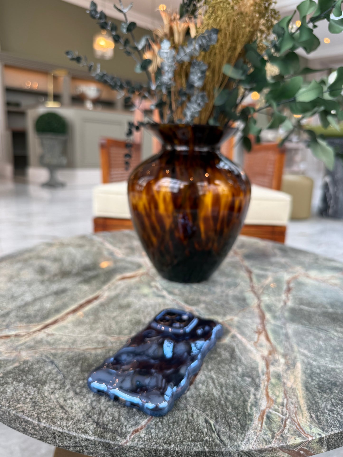 Electric Blue Bubble Phone Case