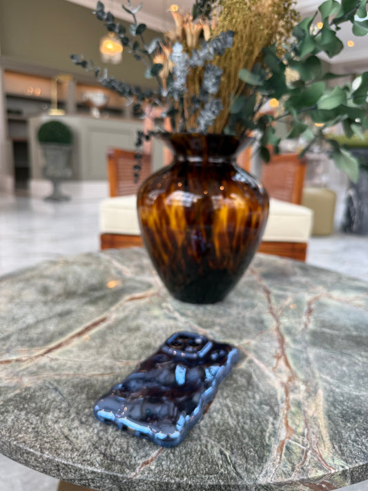 Electric Blue Bubble Phone Case