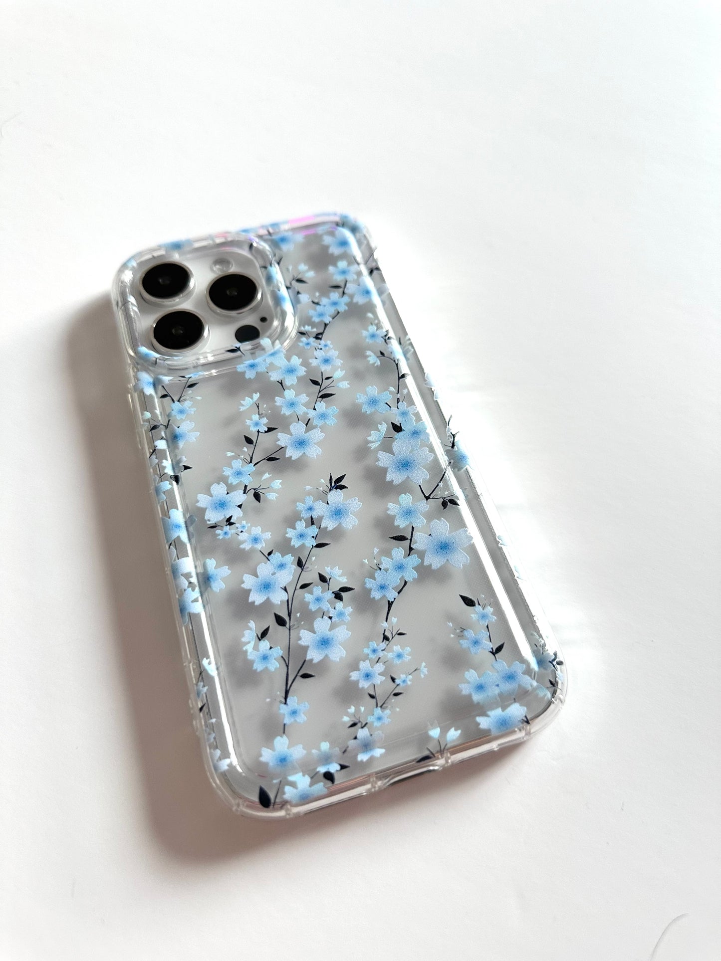 Cherry Blossom Blue Phone Case