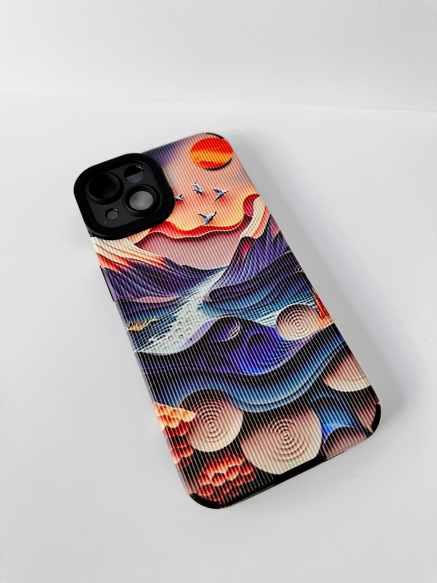 Moonlit Mountain Seascape Phone Case