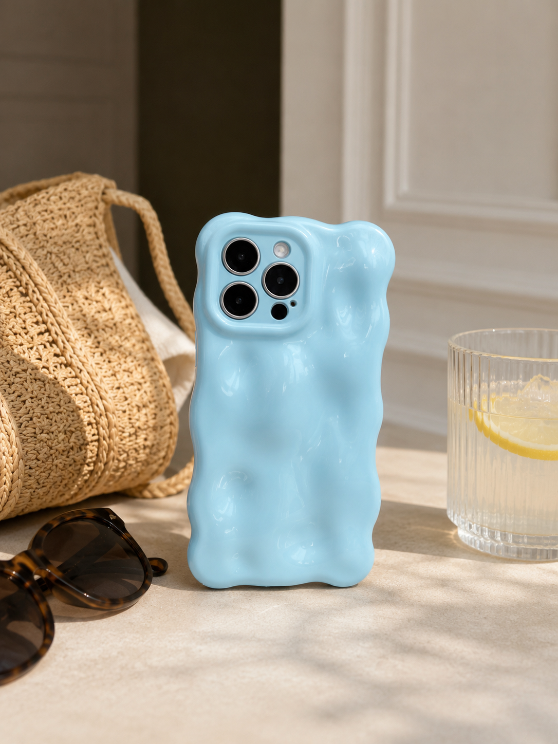Blue Skies Bubble iPhone Case