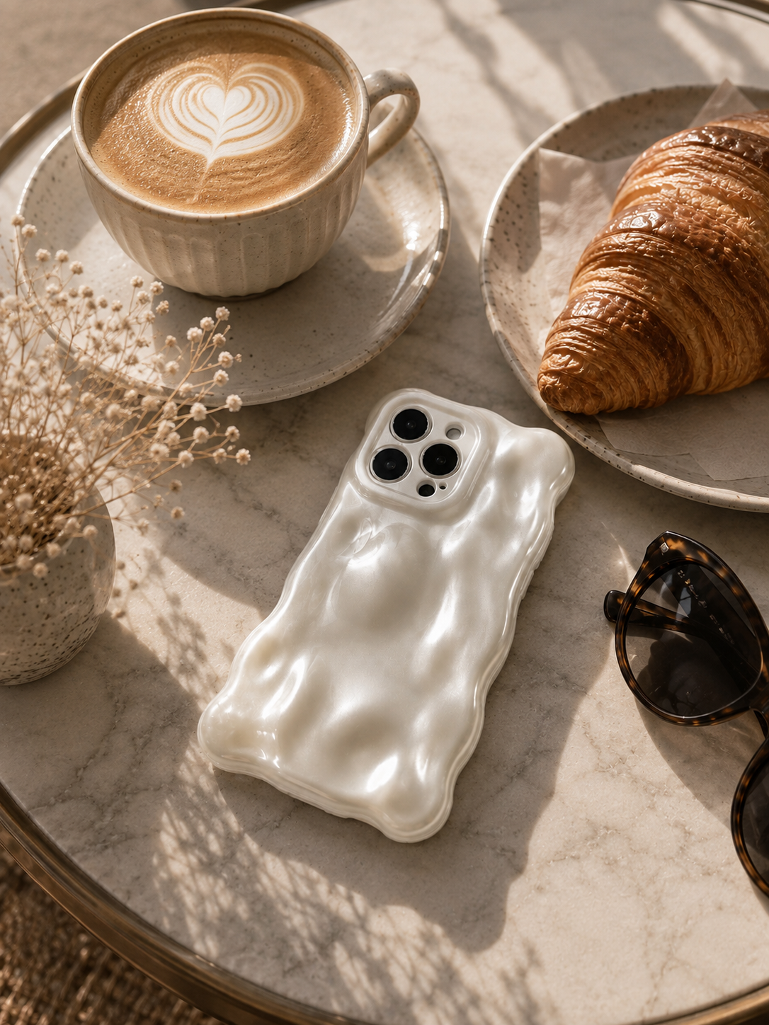 Pearly White Bubble iPhone Case