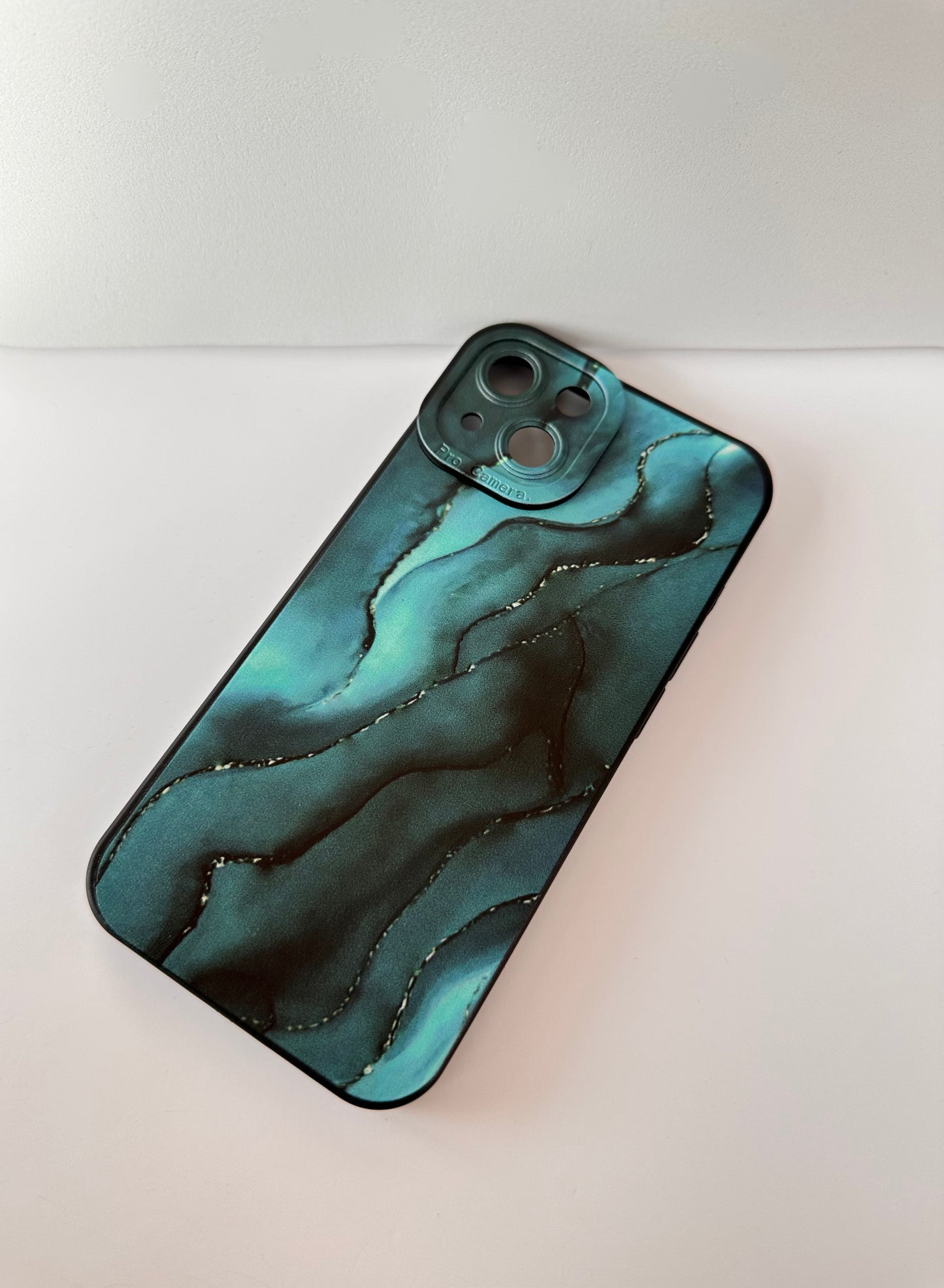 Marbled Emerald Green Phone Case