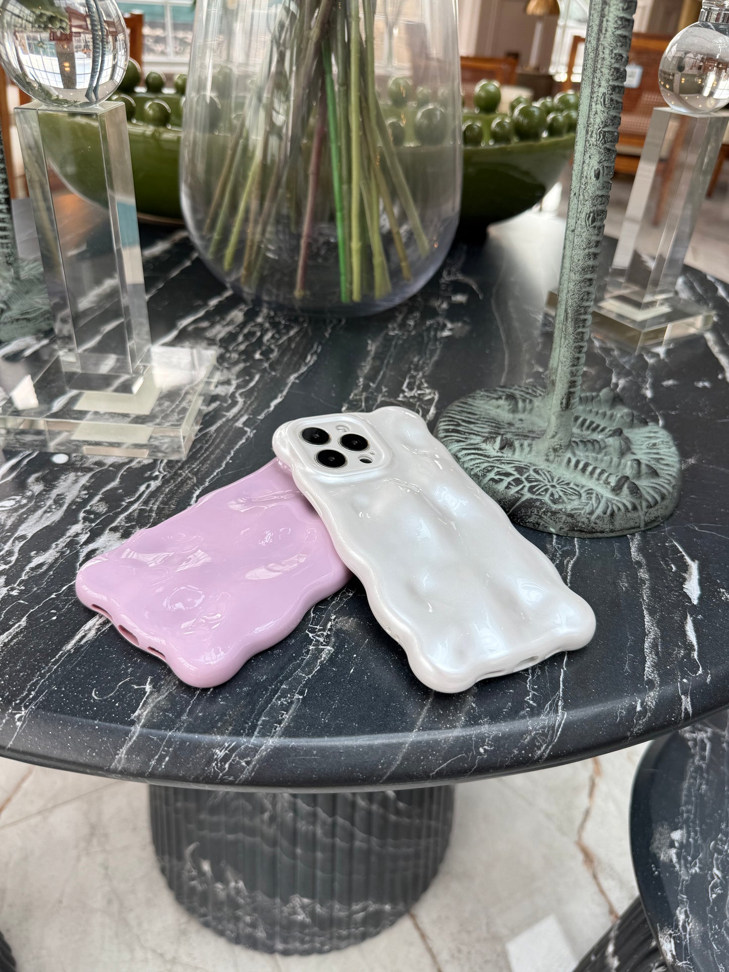 Pearly White Bubble Phone Case
