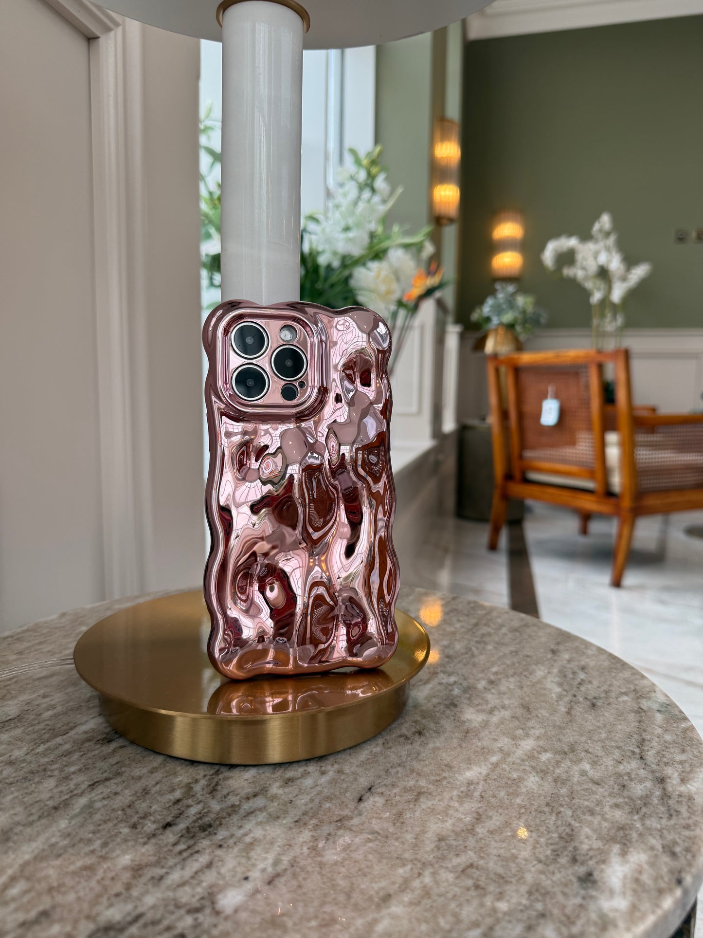 Pink Champagne Bubble Phone Case