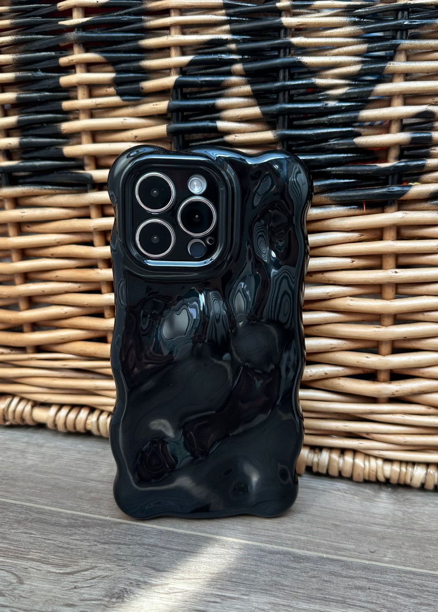 3D Bubble Bliss Black Phone Case