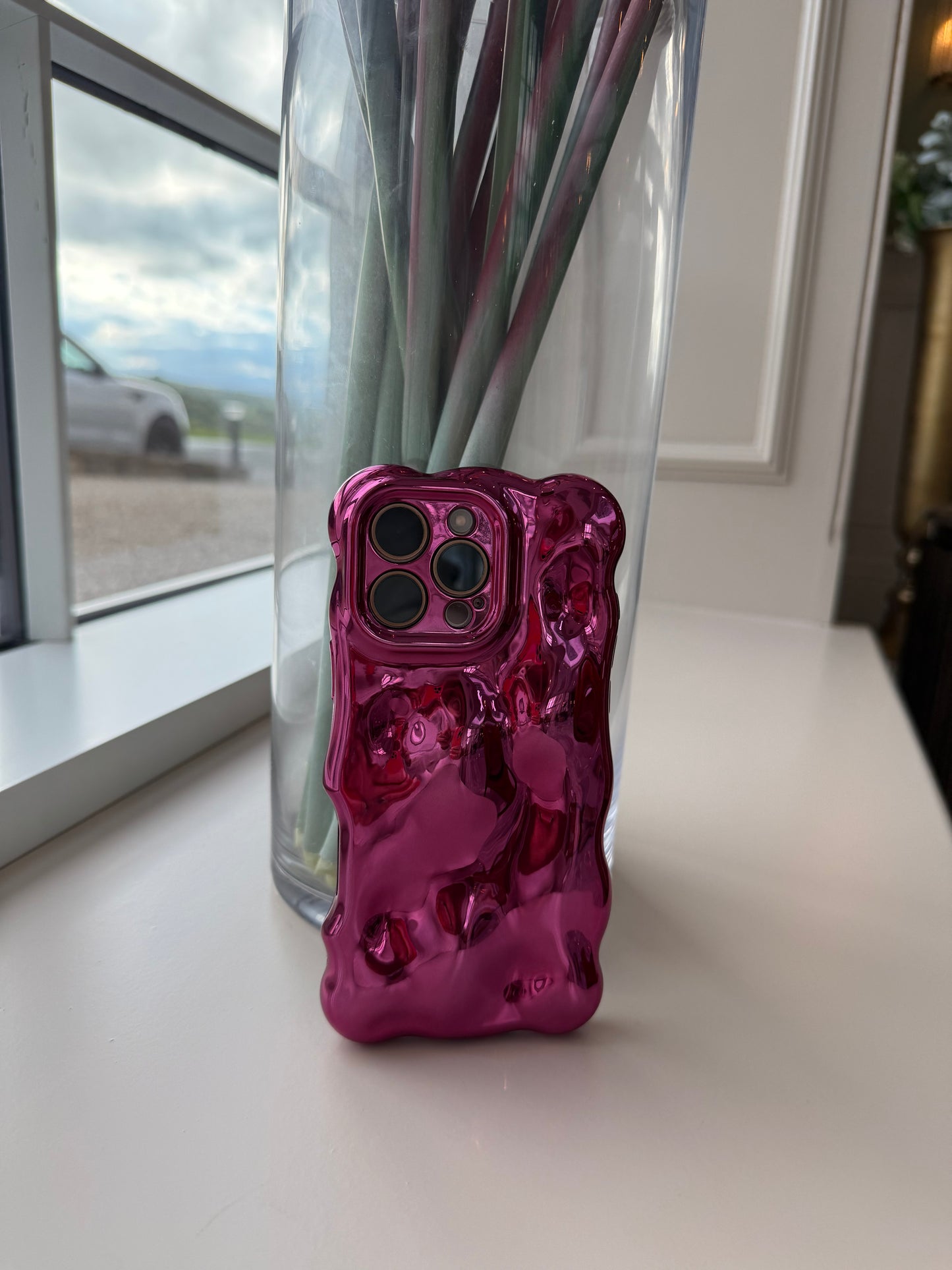 Hot Pink Bubble Phone Case