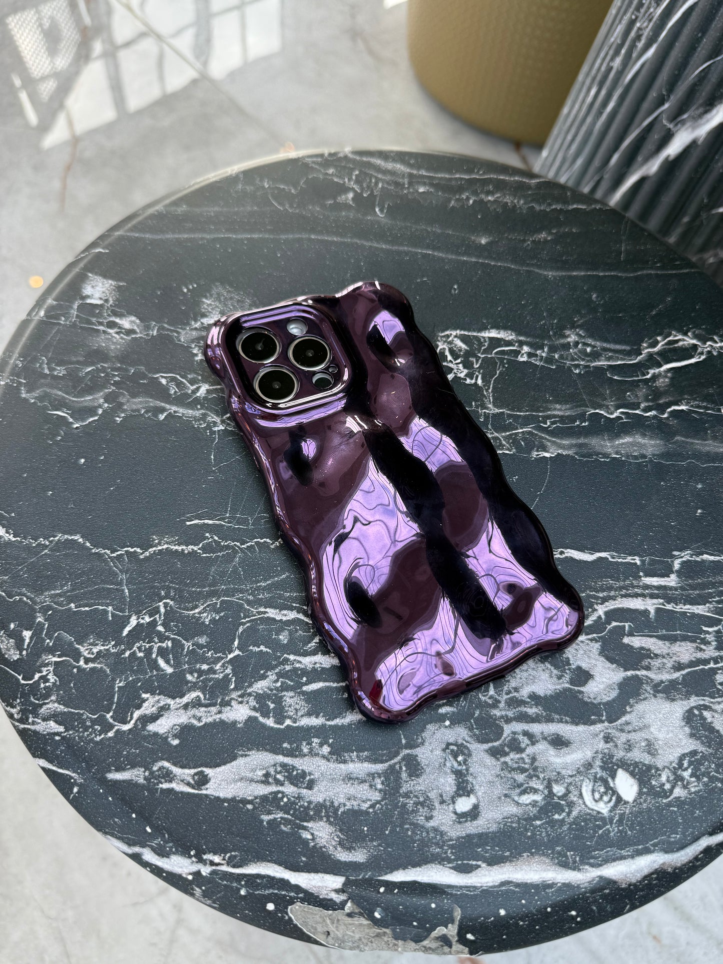 Midnight Plum Bubble Phone Case