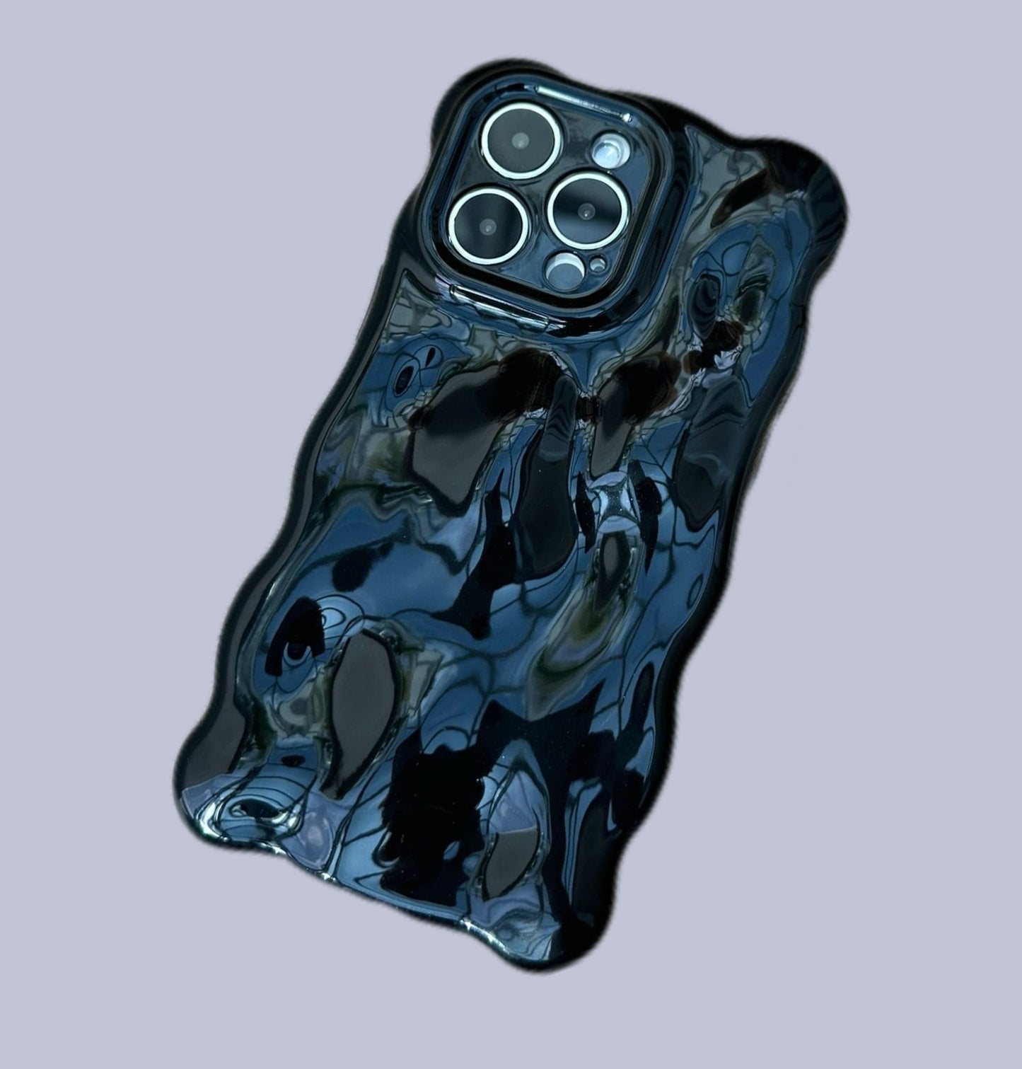 3D Bubble Bliss Black Phone Case